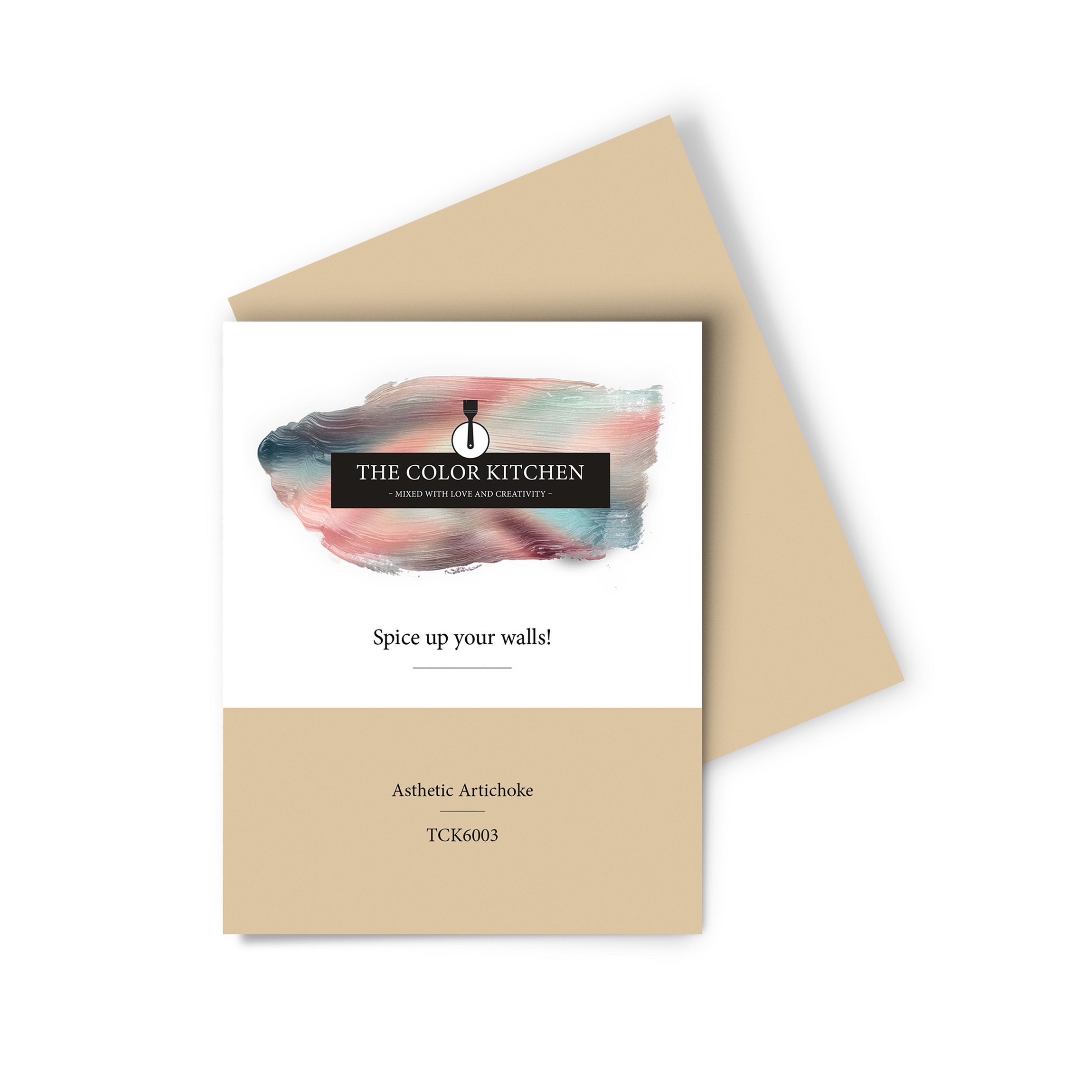 Wandfarbe Gedrucktes Farbmuster - The Color Kitchen - Asthetic Artichoke