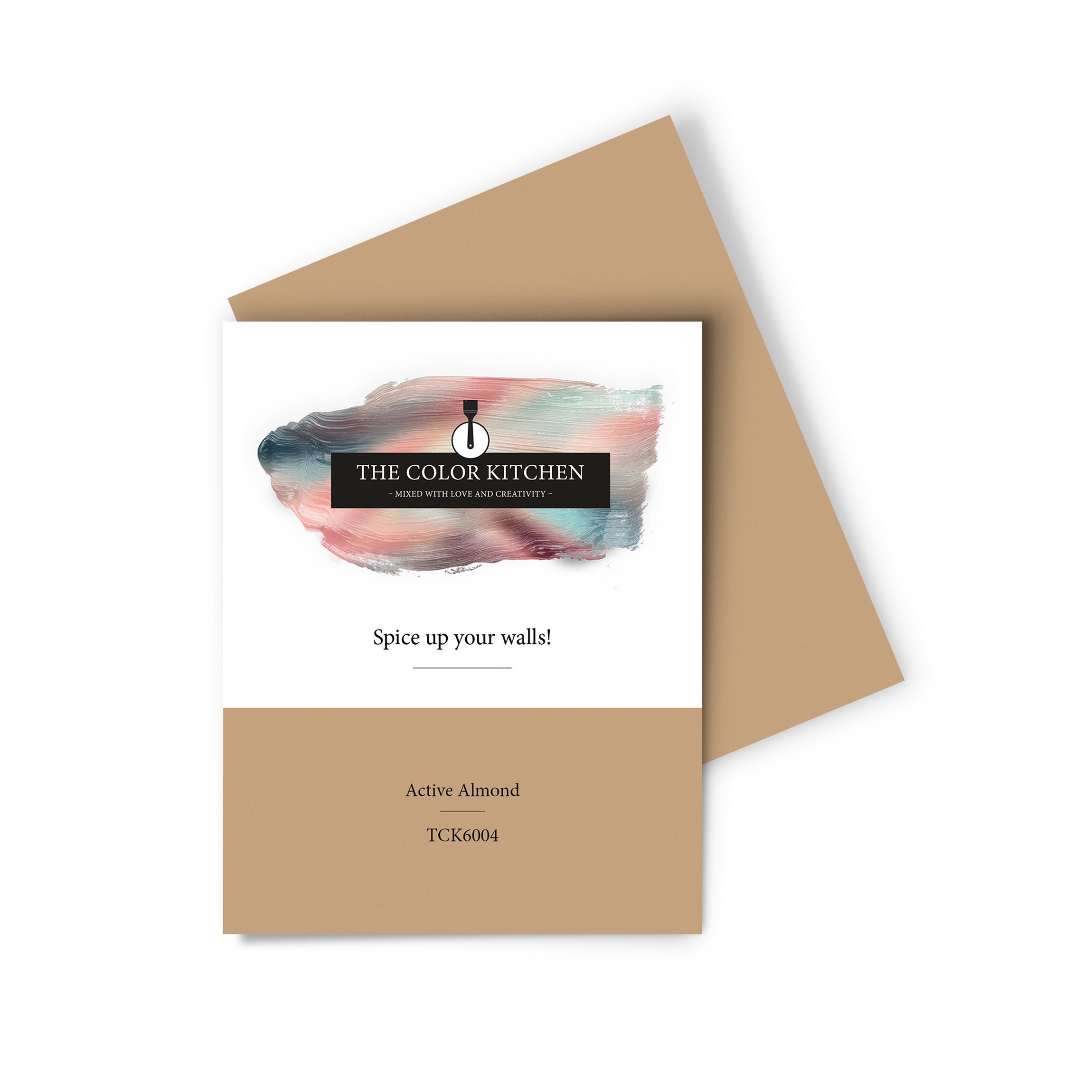 Wandfarbe Gedrucktes Farbmuster - The Color Kitchen - Active Almond