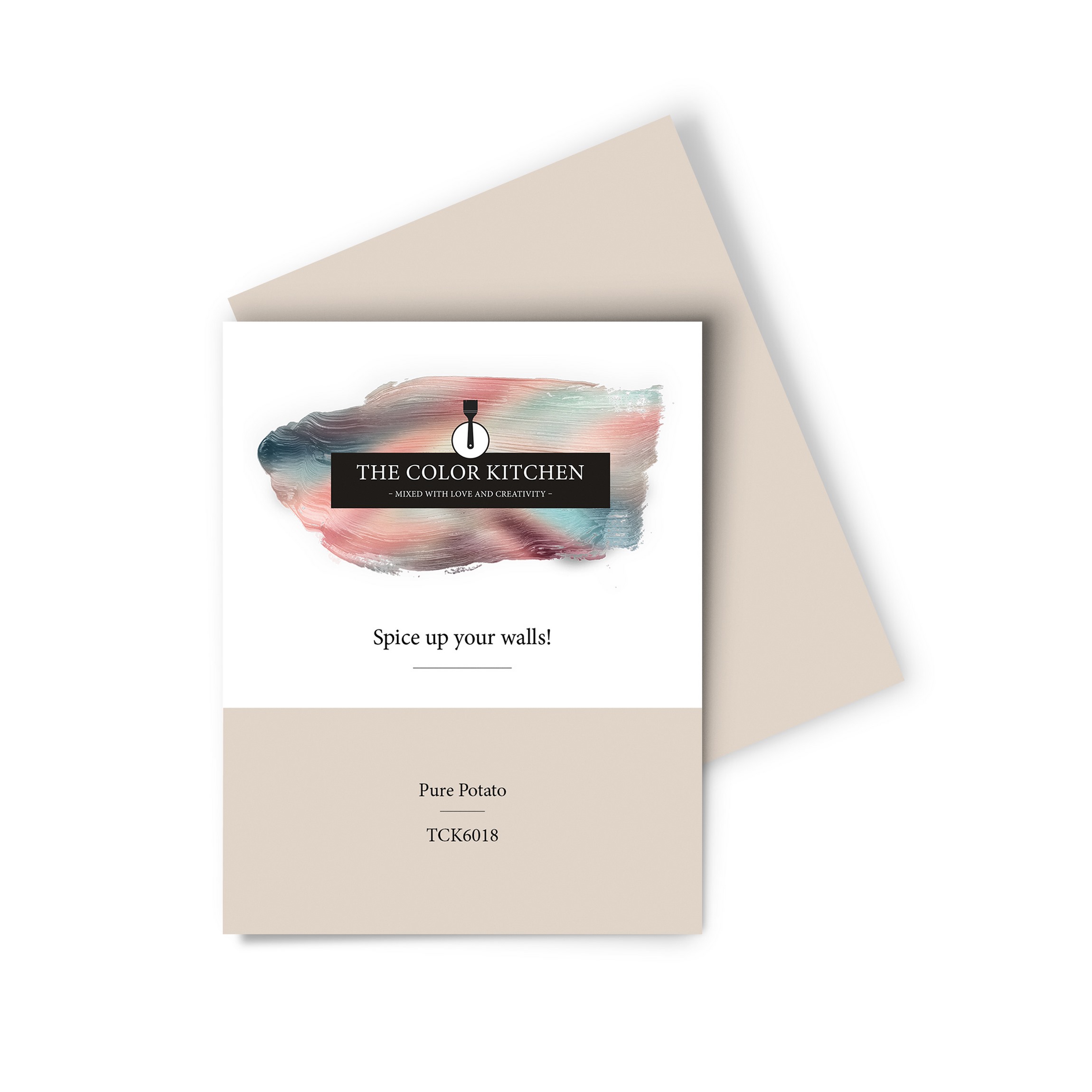 Wandfarbe Gedrucktes Farbmuster - The Color Kitchen - Pure Potato