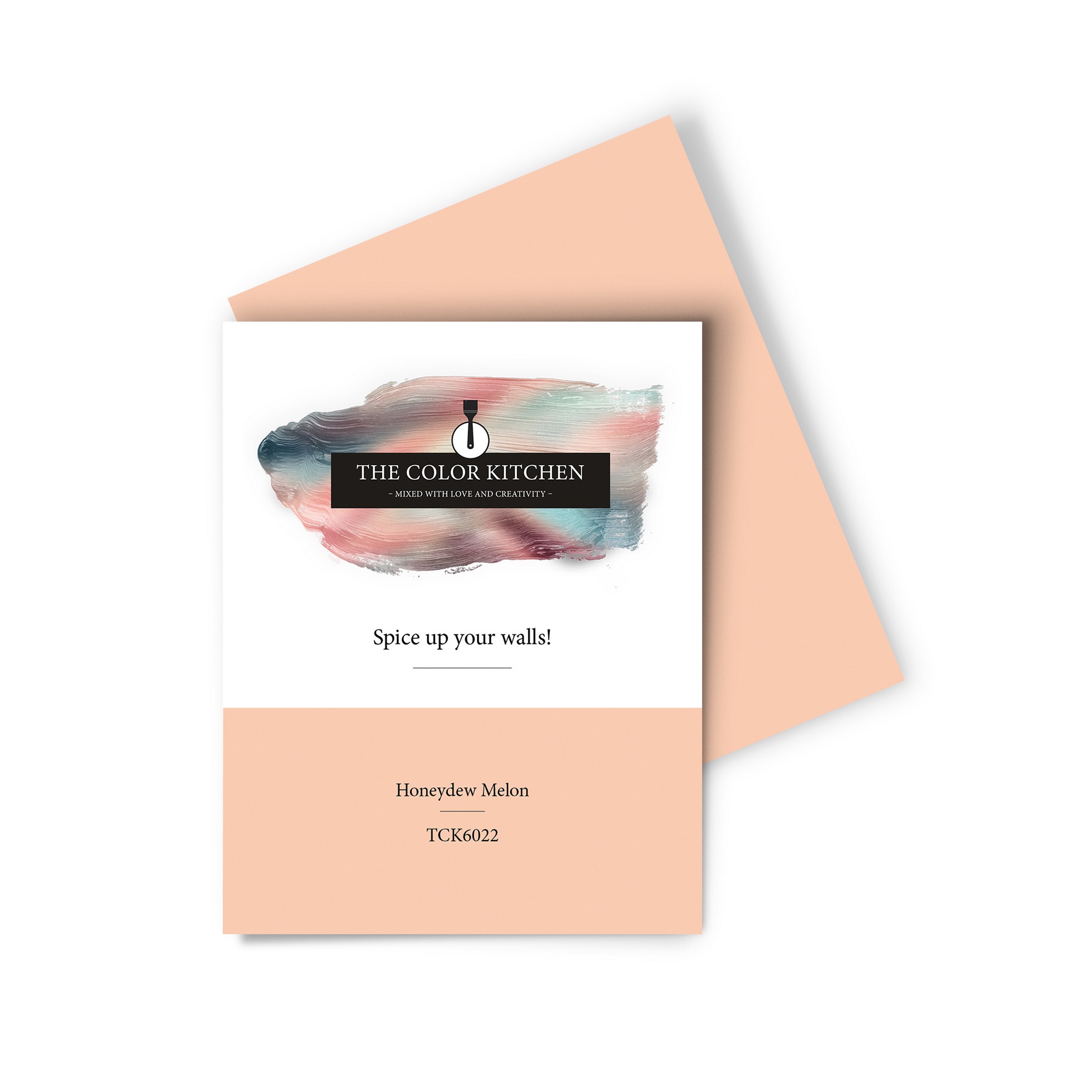 Wandfarbe Gedrucktes Farbmuster - The Color Kitchen - Honeydew Melon