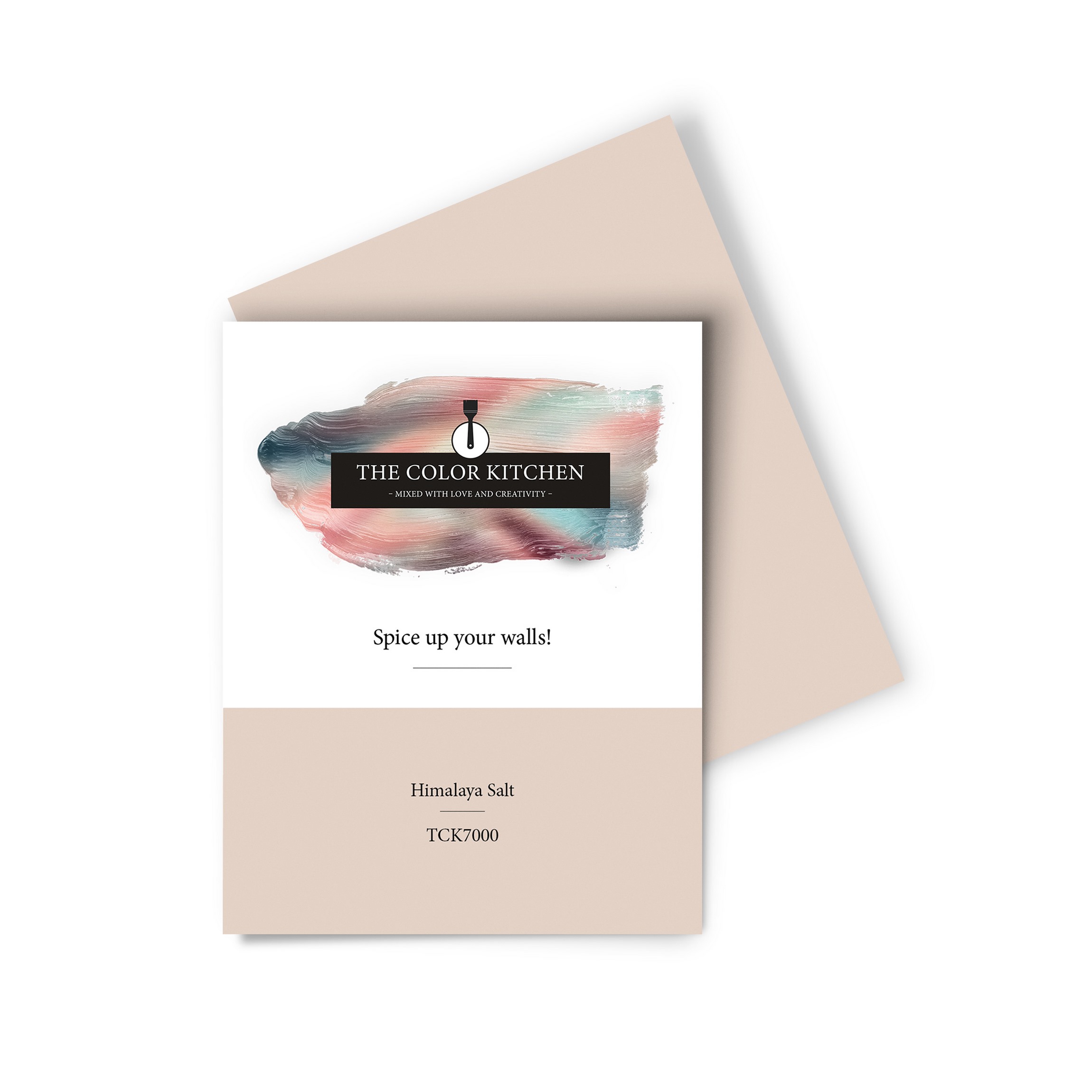 Wandfarbe Gedrucktes Farbmuster - The Color Kitchen - Himalaya Salt