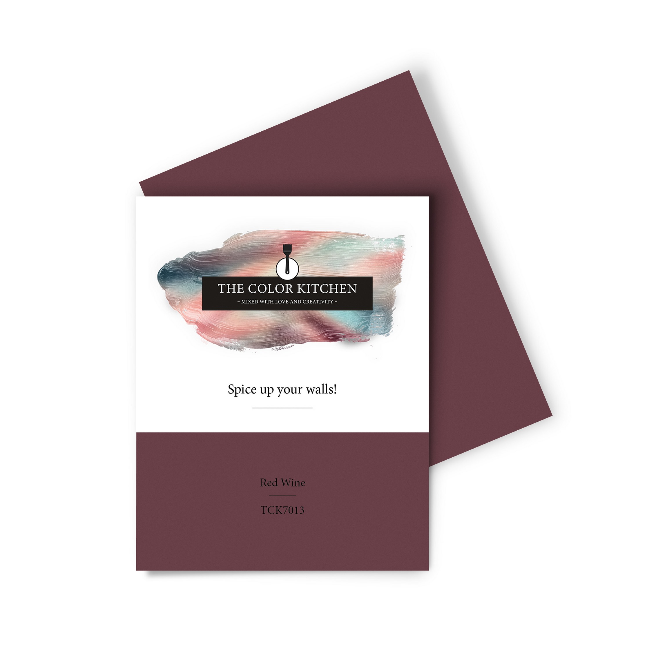 Wandfarbe Gedrucktes Farbmuster - The Color Kitchen - Red Wine