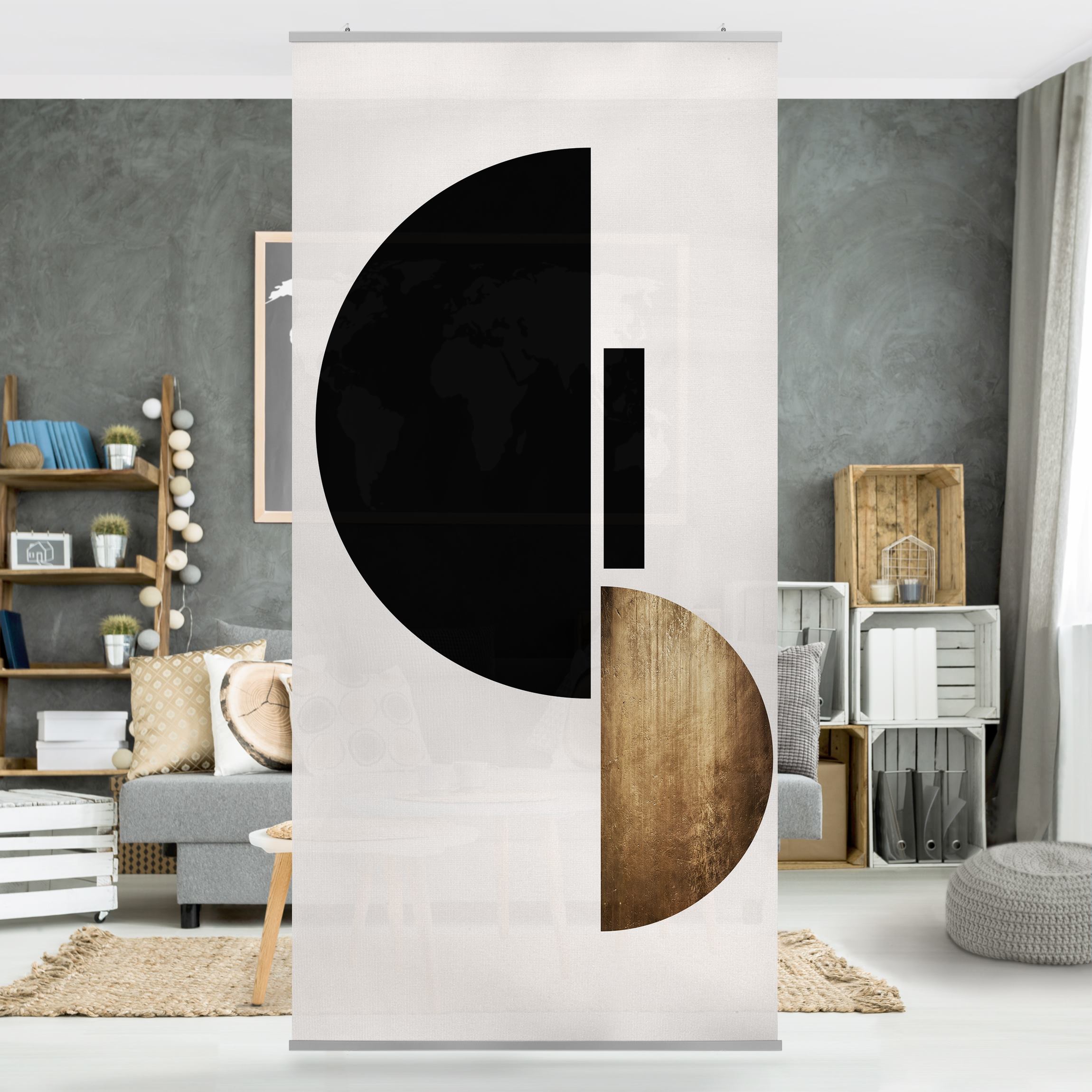 Raumteiler Geometrischer Halbkreis I