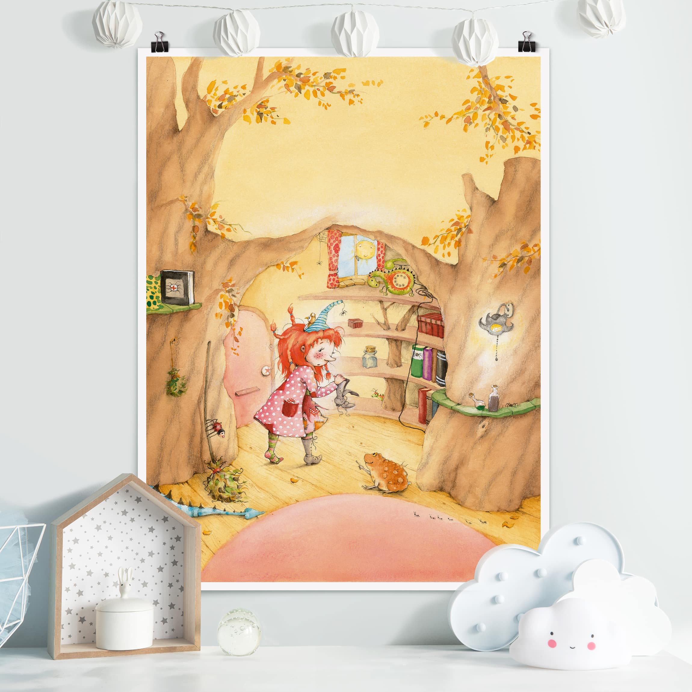 Poster - Hochformat Frida sucht ihre Sachen