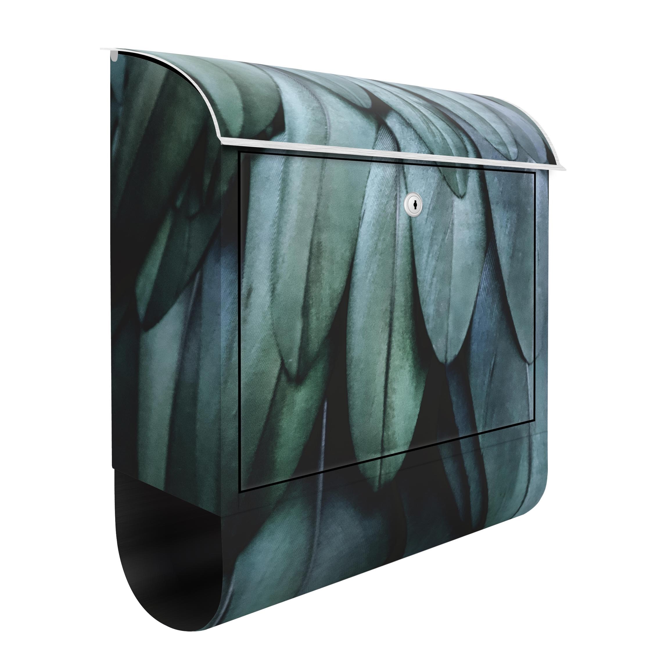 Briefkasten Federn in Aquamarin