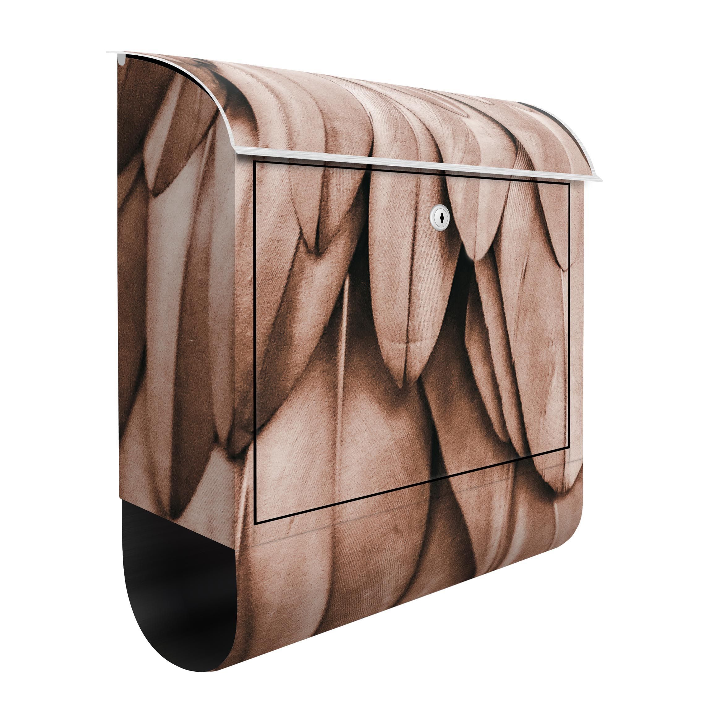Briefkasten Federn in Rosegold