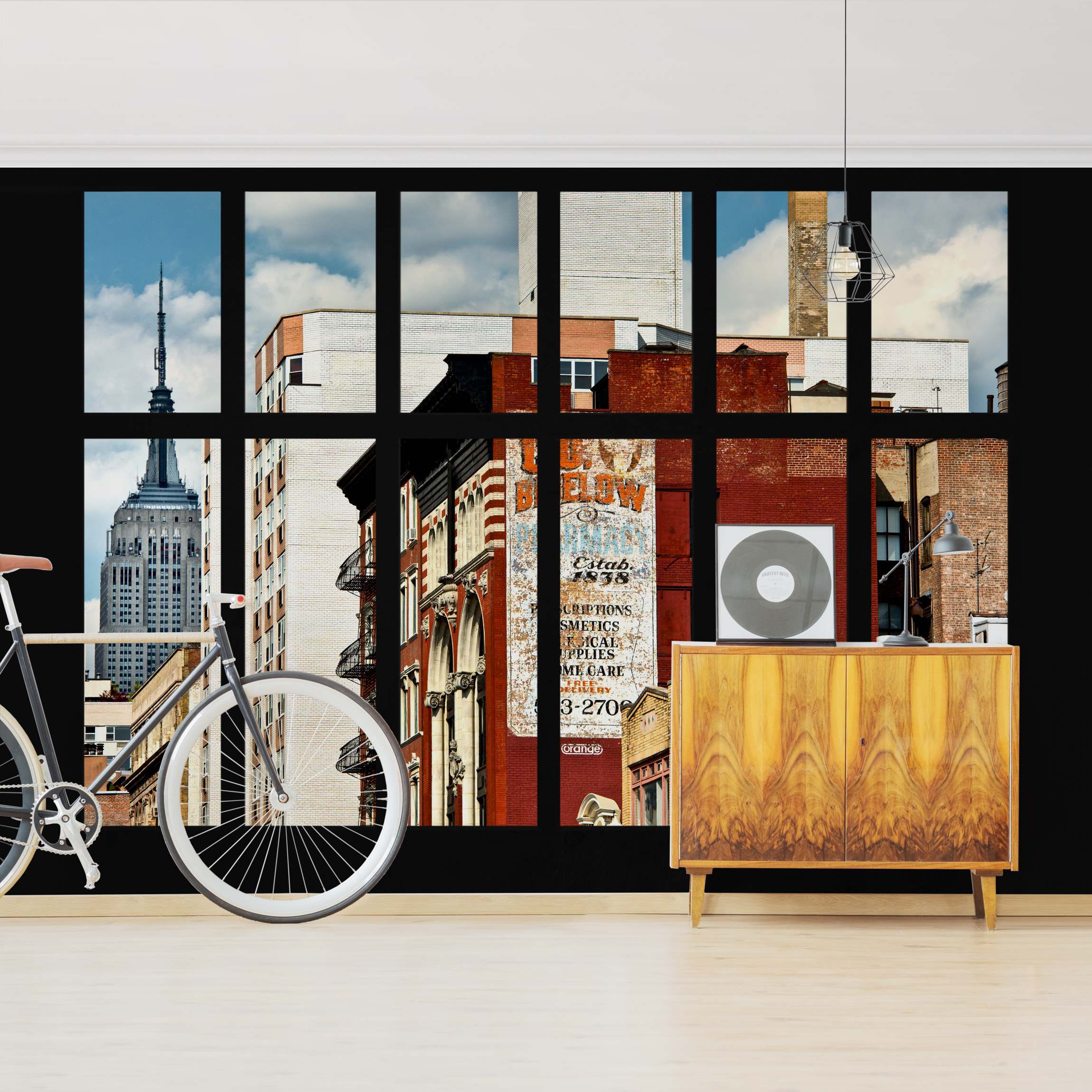 Fototapete Fensterblick auf New York Gebäude