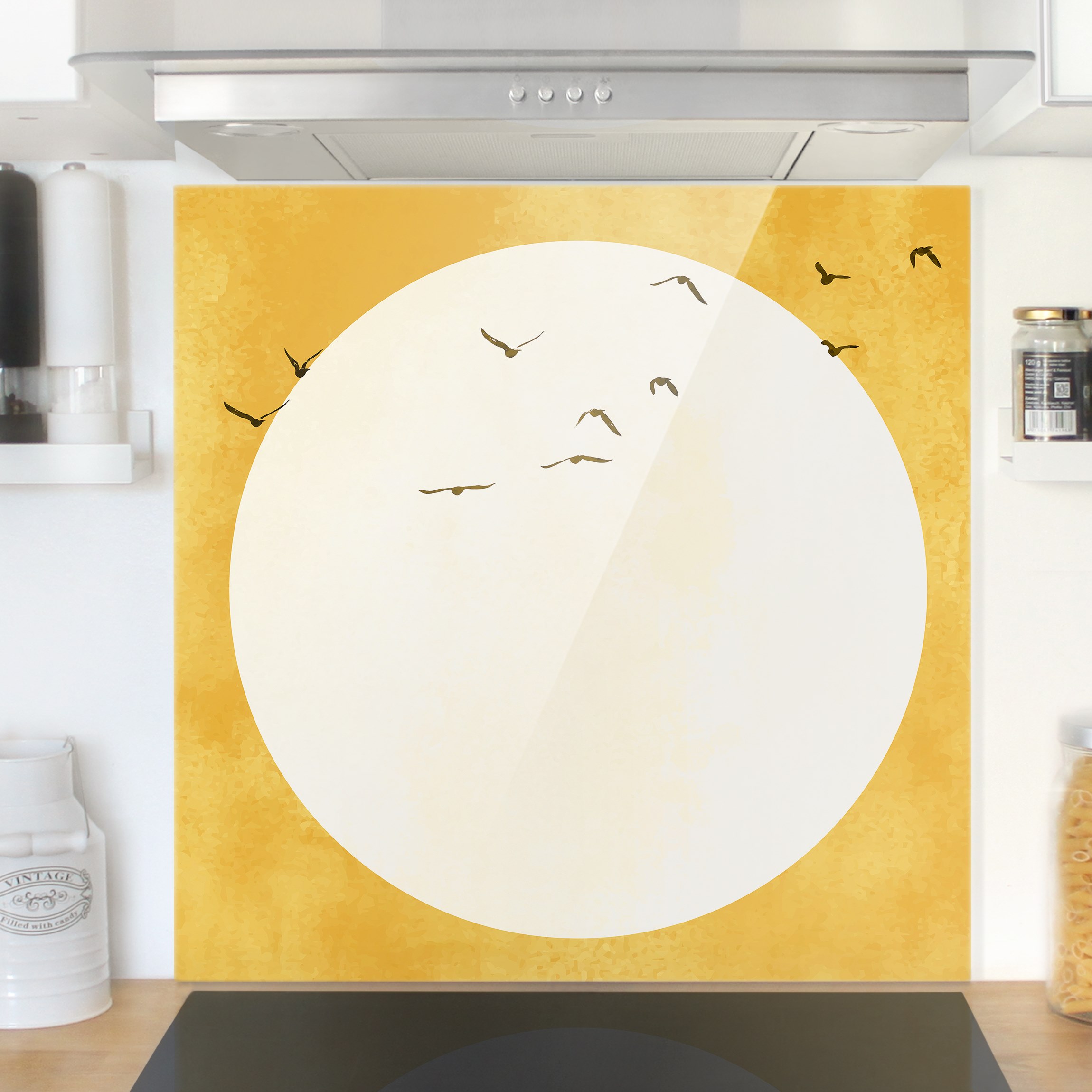 Glas Spritzschutz Reise zur ewigen Sonne