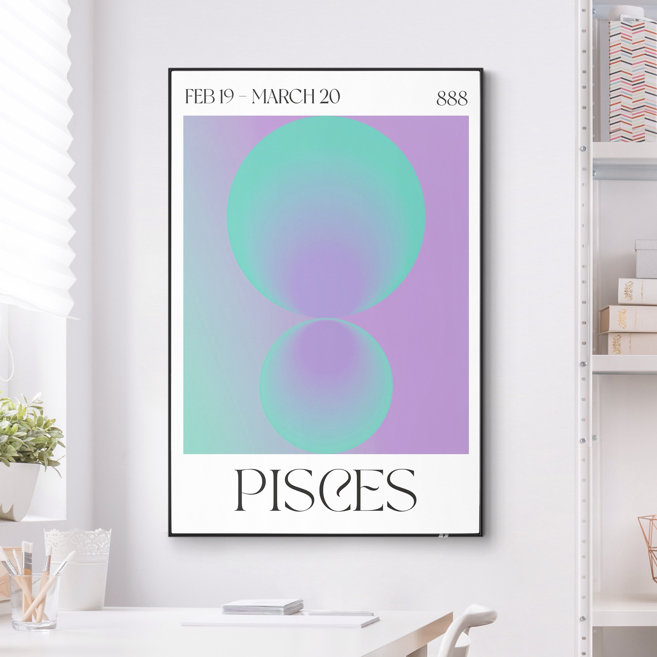 Wechselbild Fische - Neon Poster