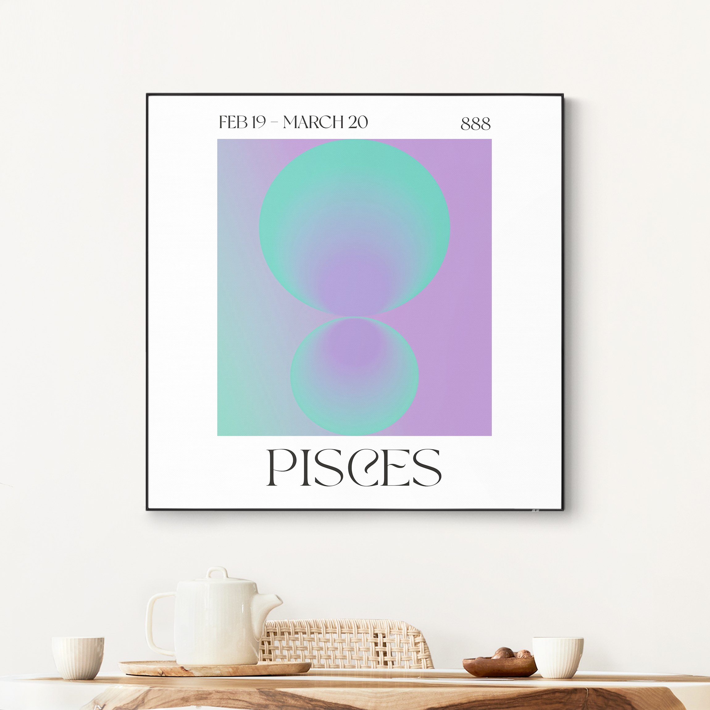 Wechselbild Fische - Neon Poster