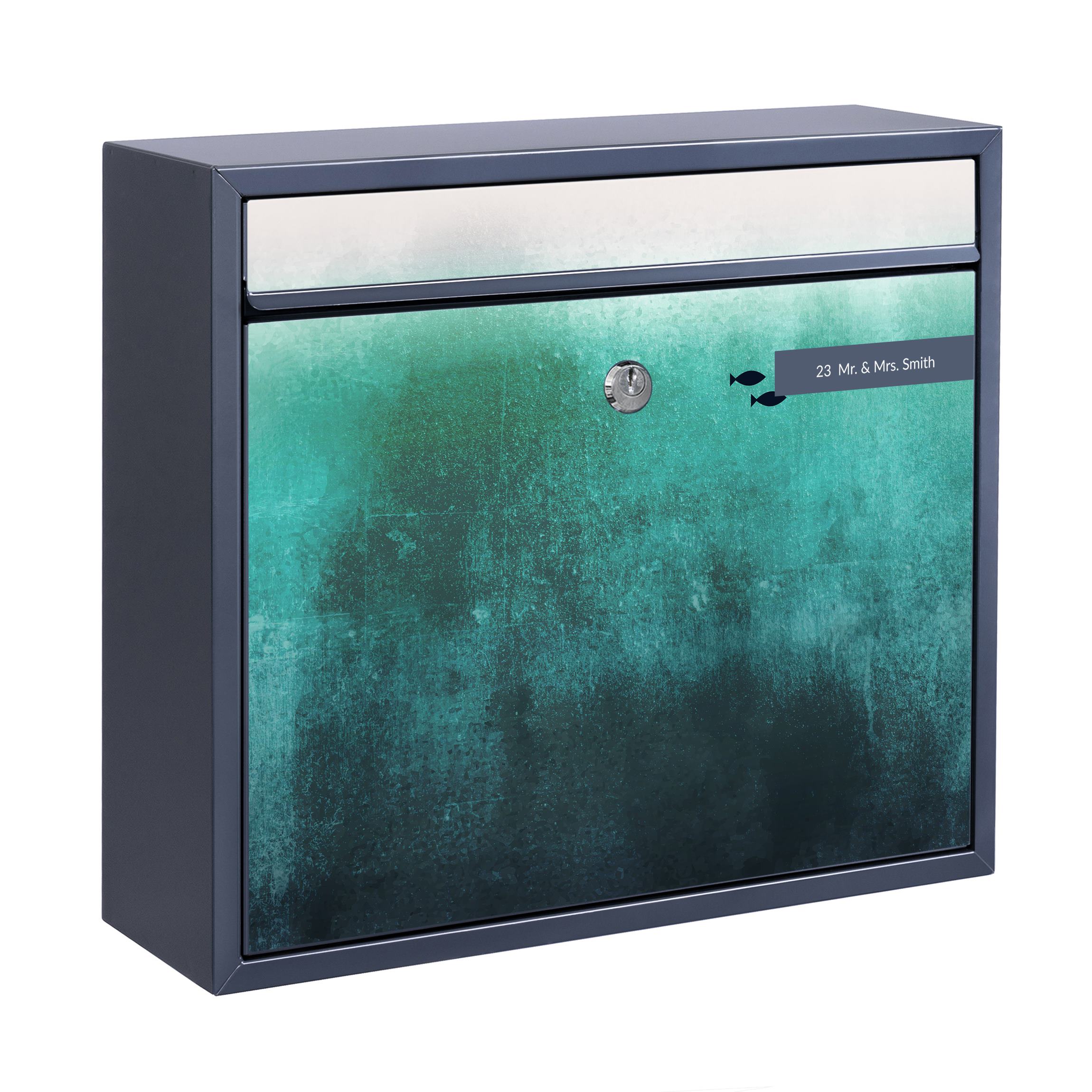 Briefkasten mit eigenem Text Fische in der Tiefsee