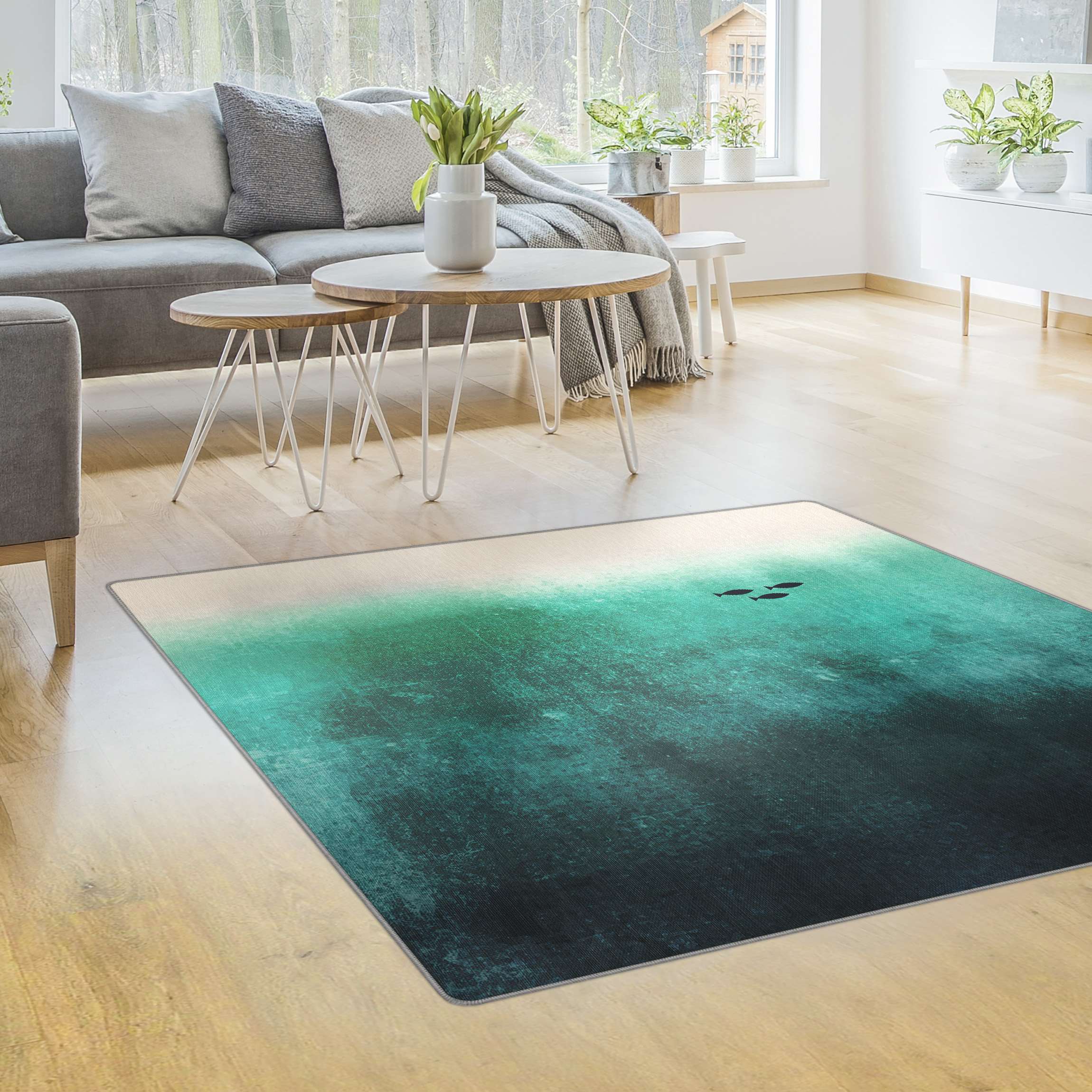 Teppich Fische in der Tiefsee