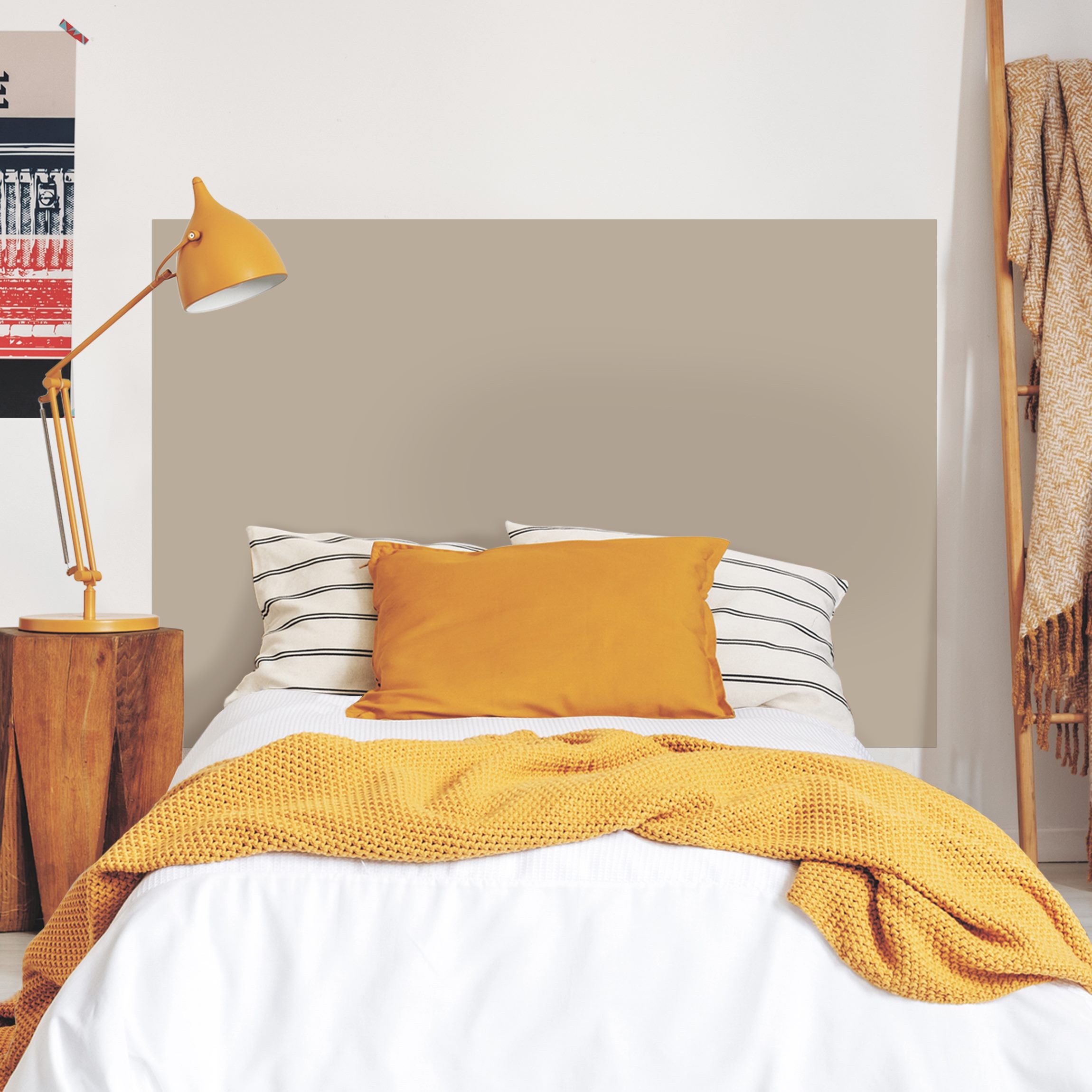 Kopfteil Bett Flat White Coffee