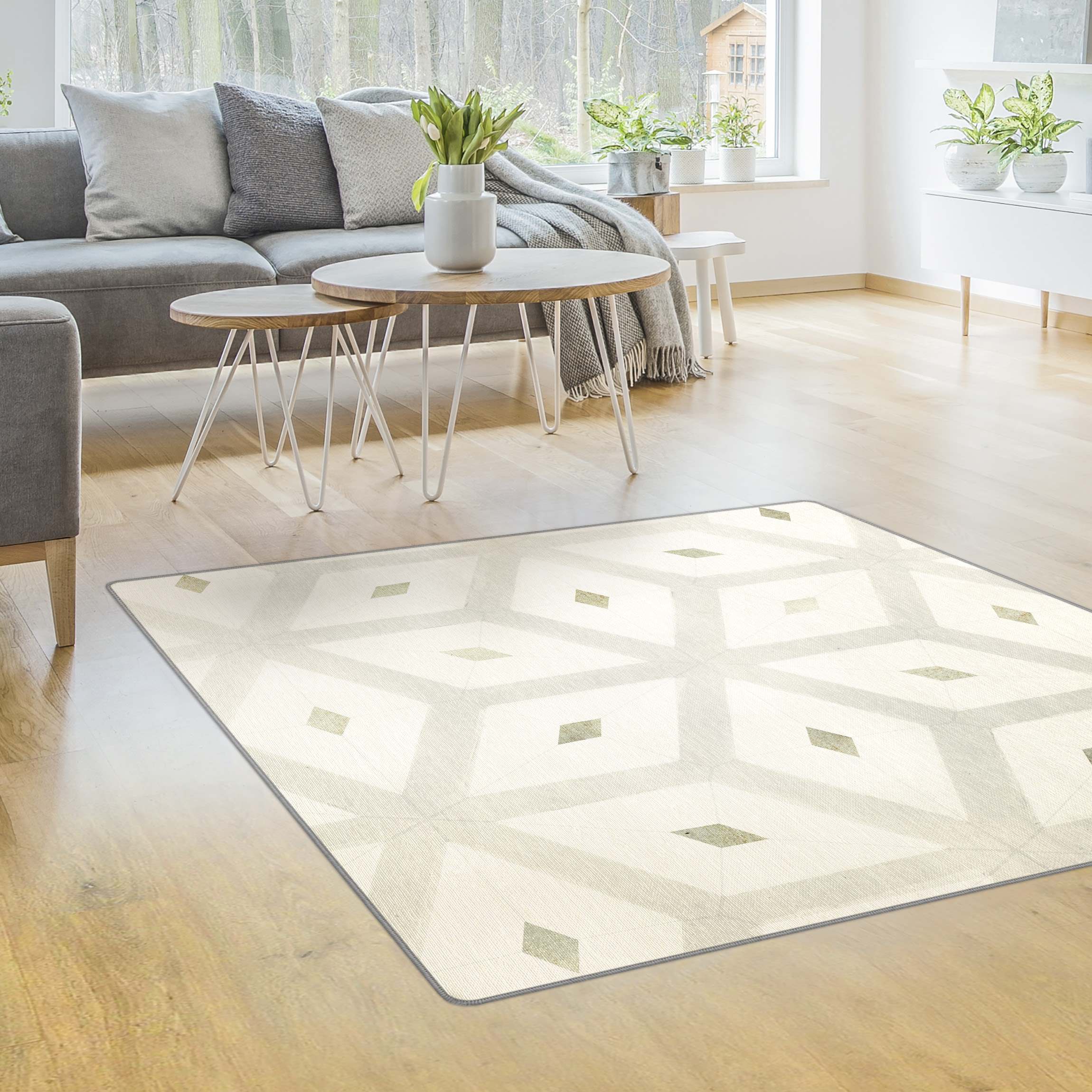 Teppich Fliesen aus Meeresglas