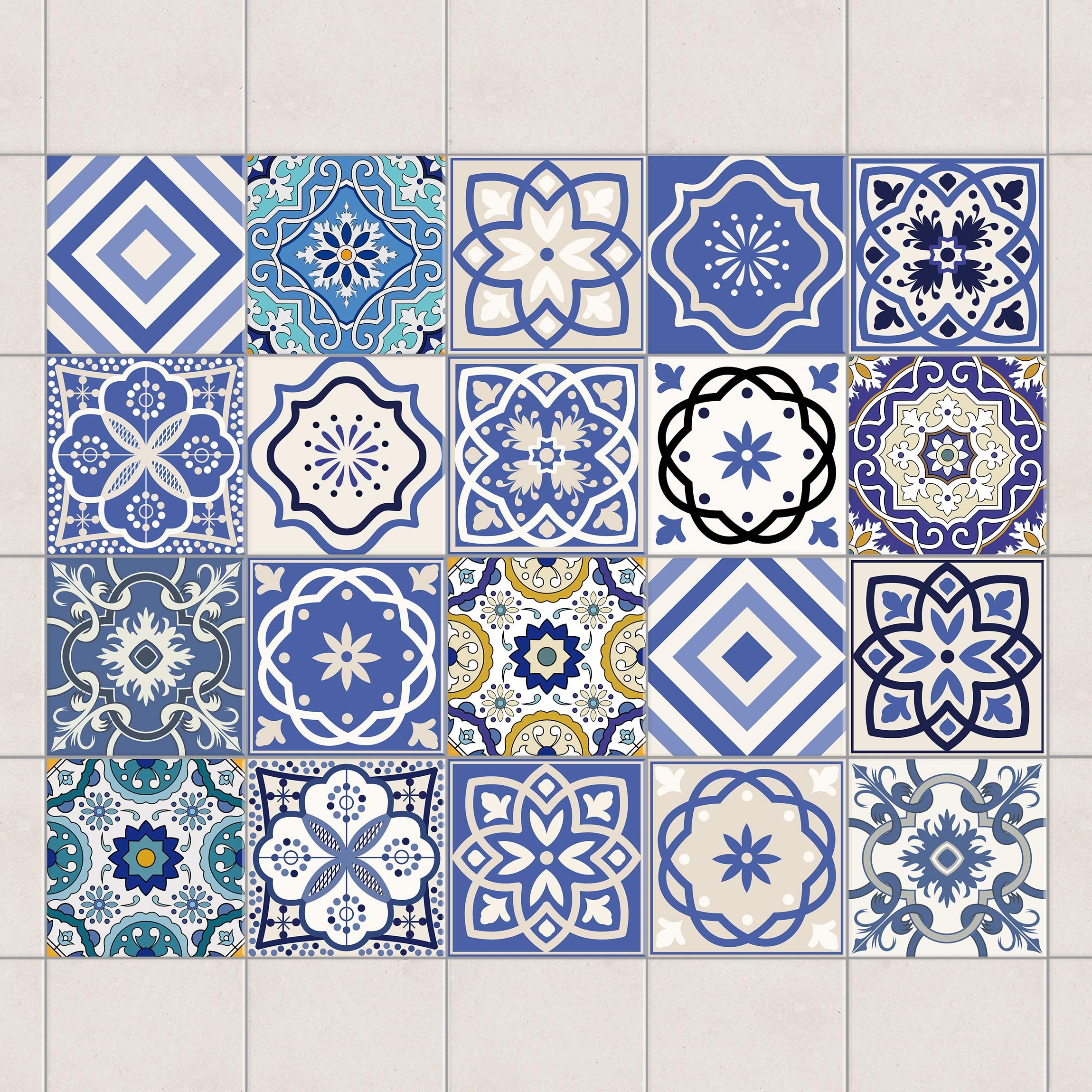 Fliesenaufkleber 20 Mediterrane Fliesen