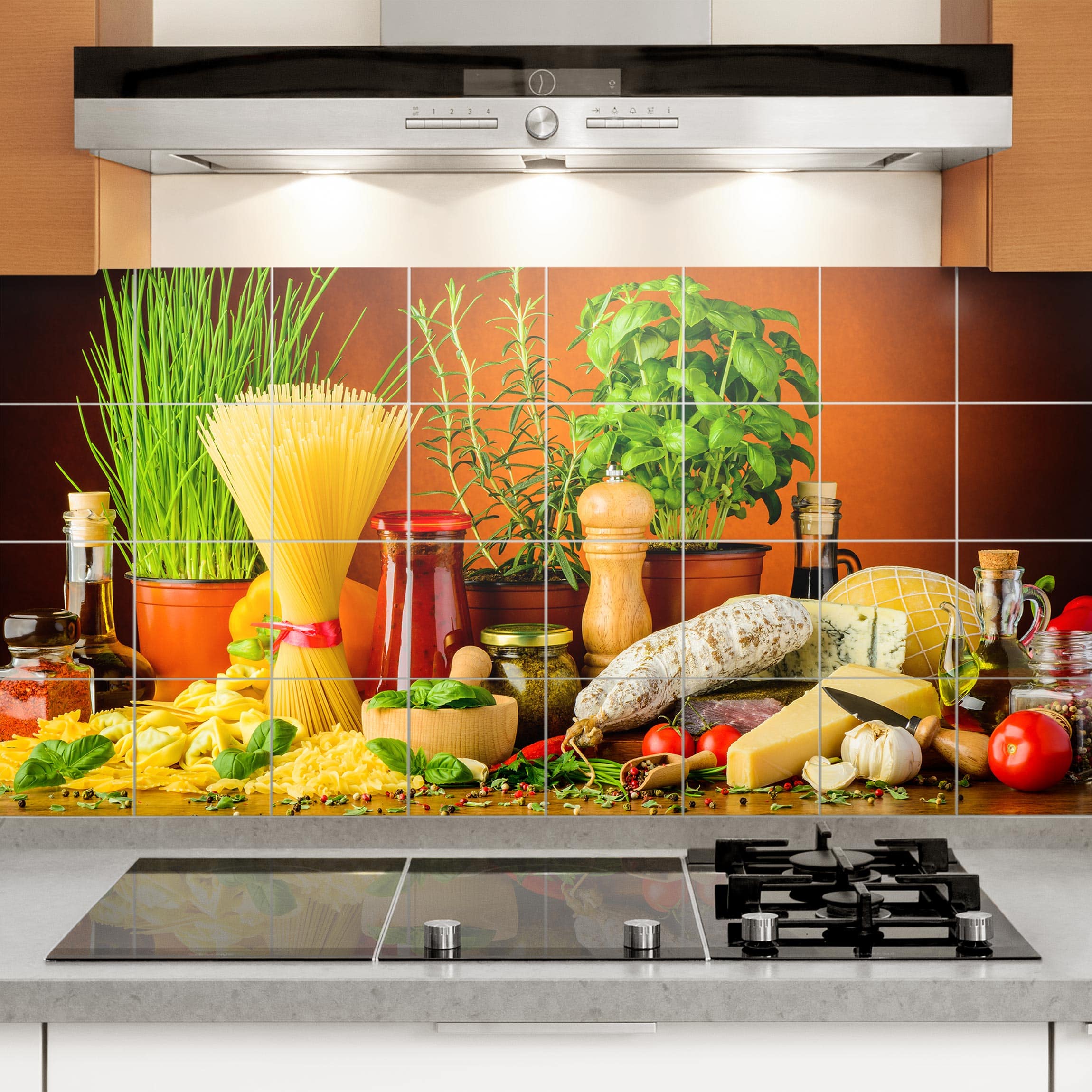 Fliesenbild - Querformat Italienische Küche