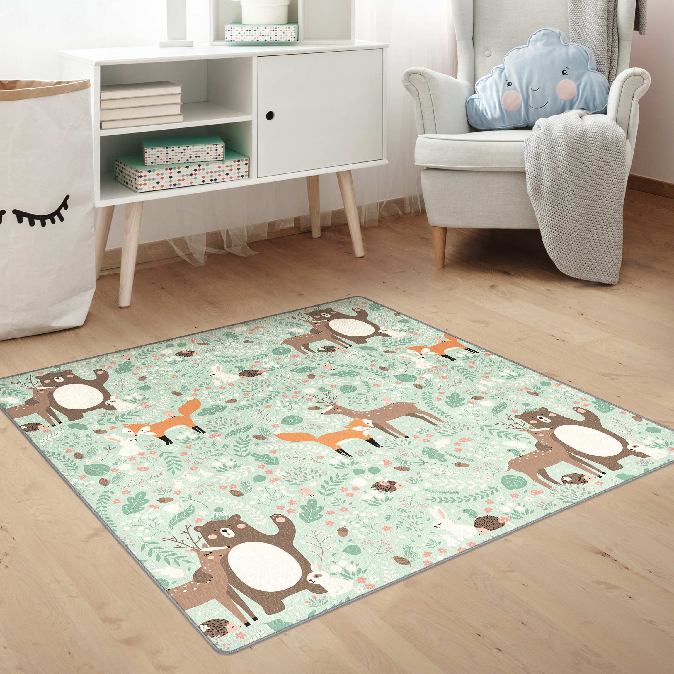 Teppich Forest Friends mit Waldtieren