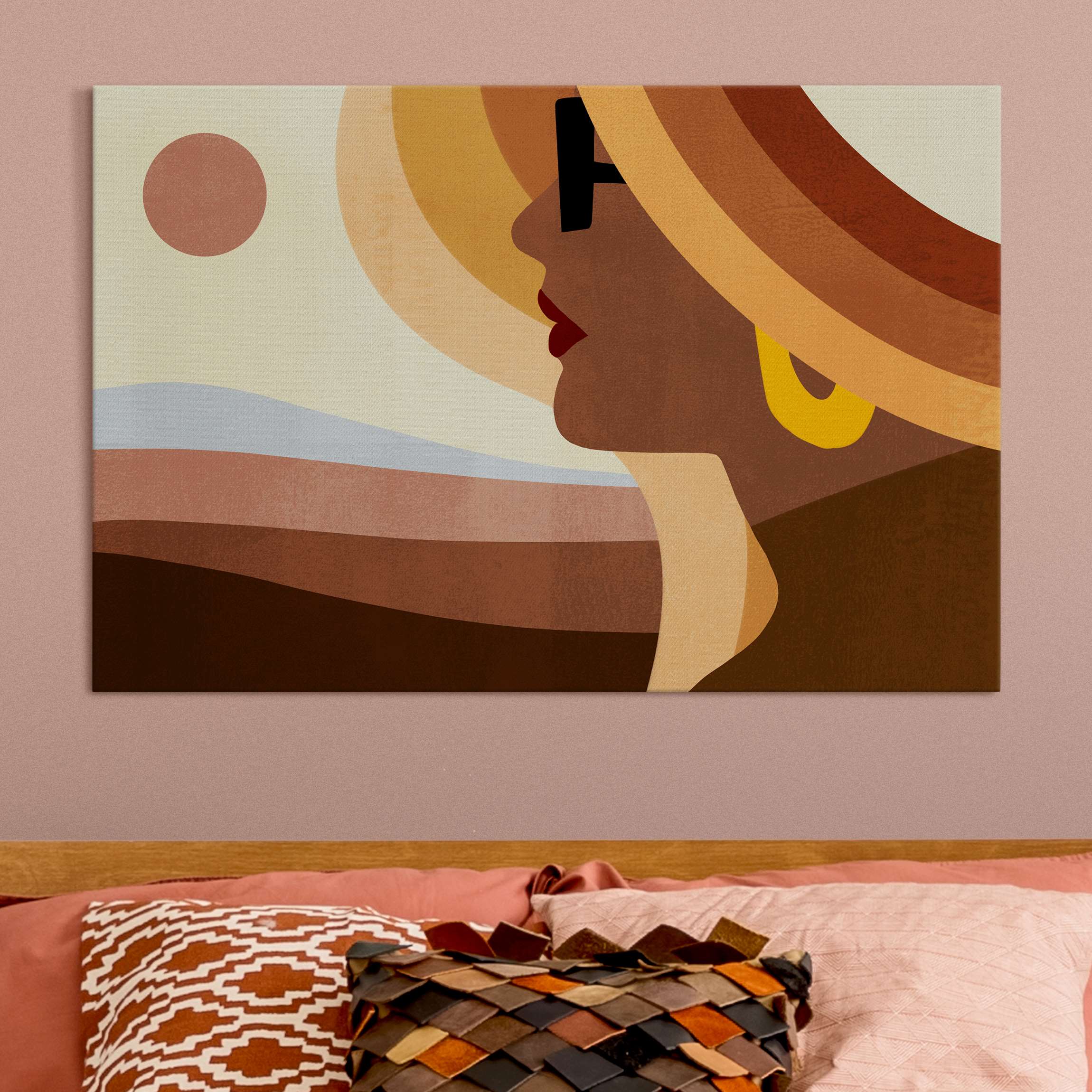 Akustikbild Frau mit Sonnenbrille