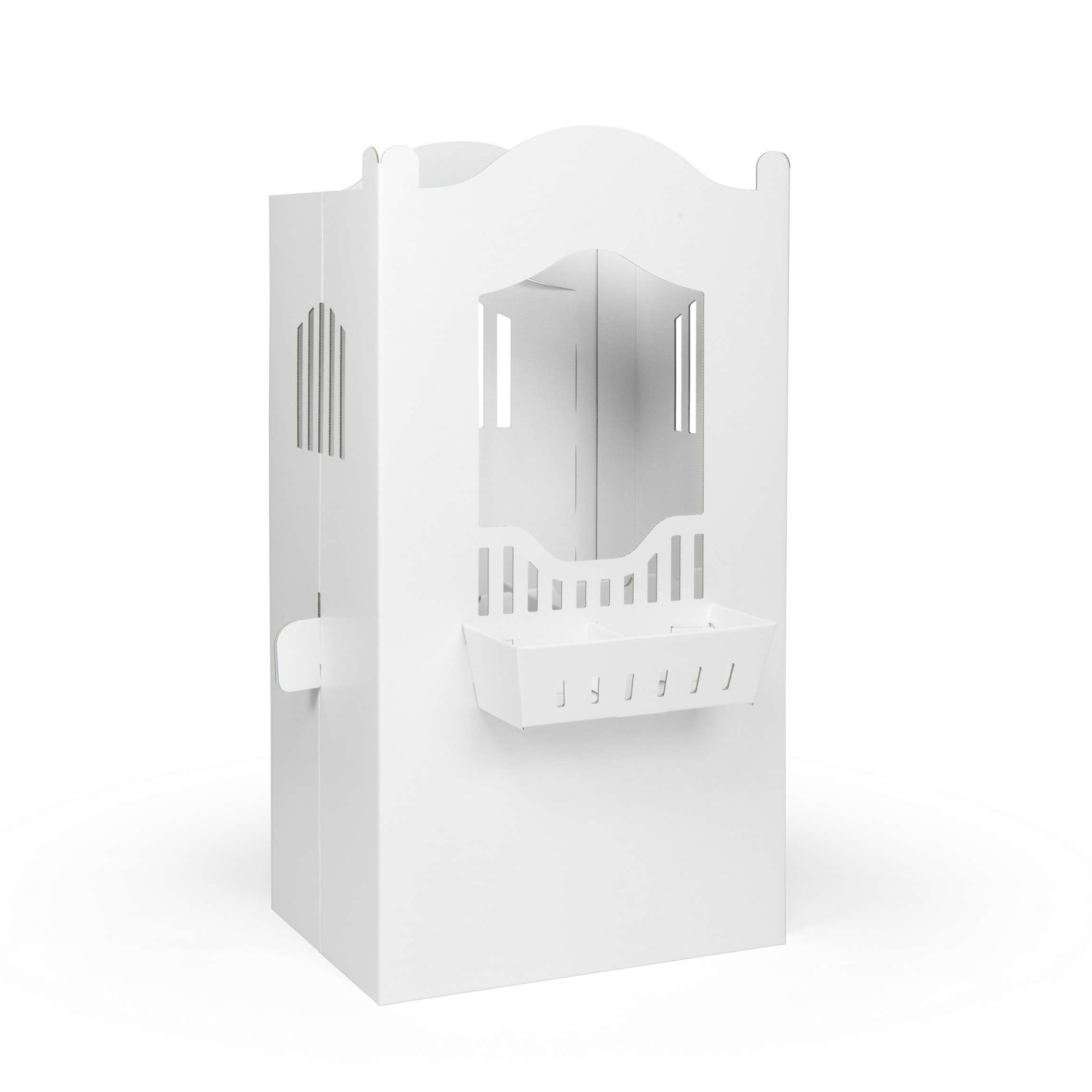 FOLDZILLA Hobby Horse Stall Pferdestall weiß zum Bemalen/Bekleben