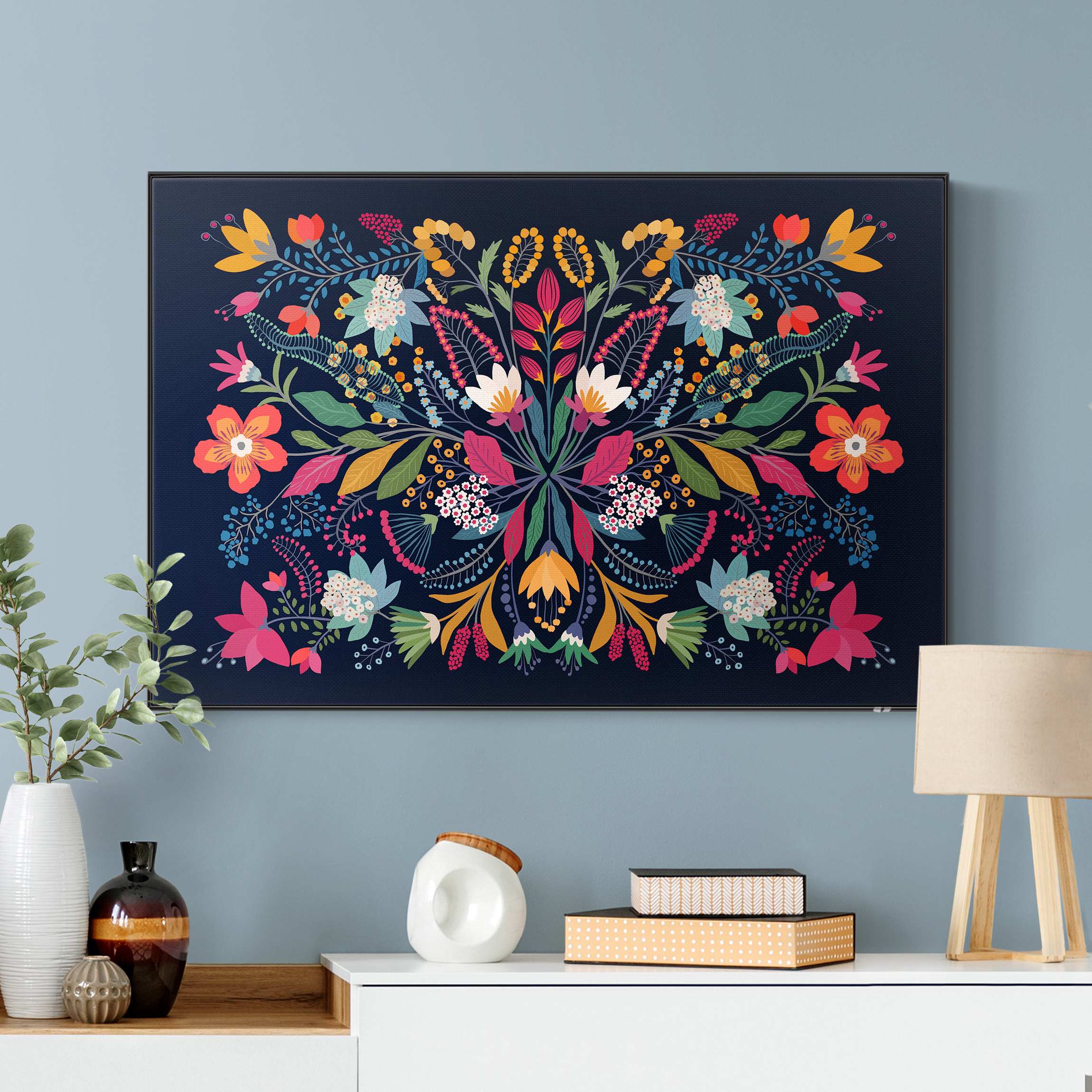 Akustik-Wechselbild Fridas Garten Illustration II