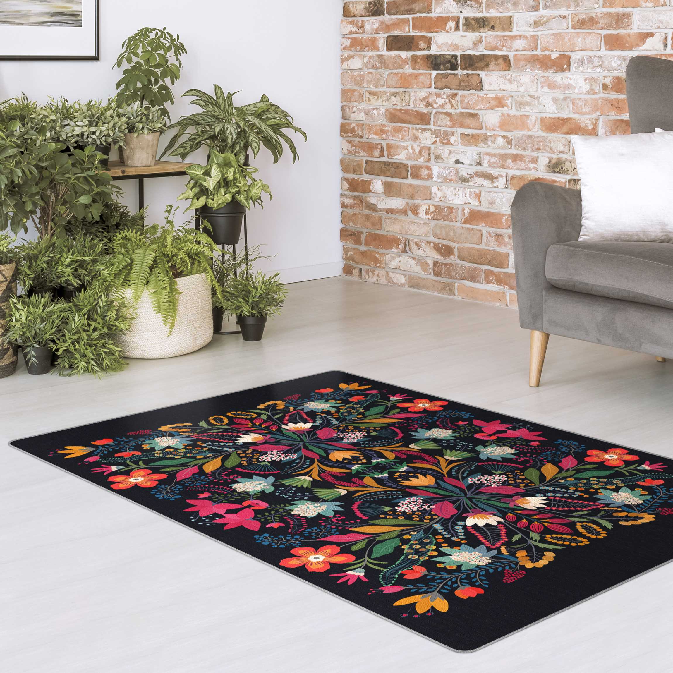 Teppich Fridas Garten Illustration