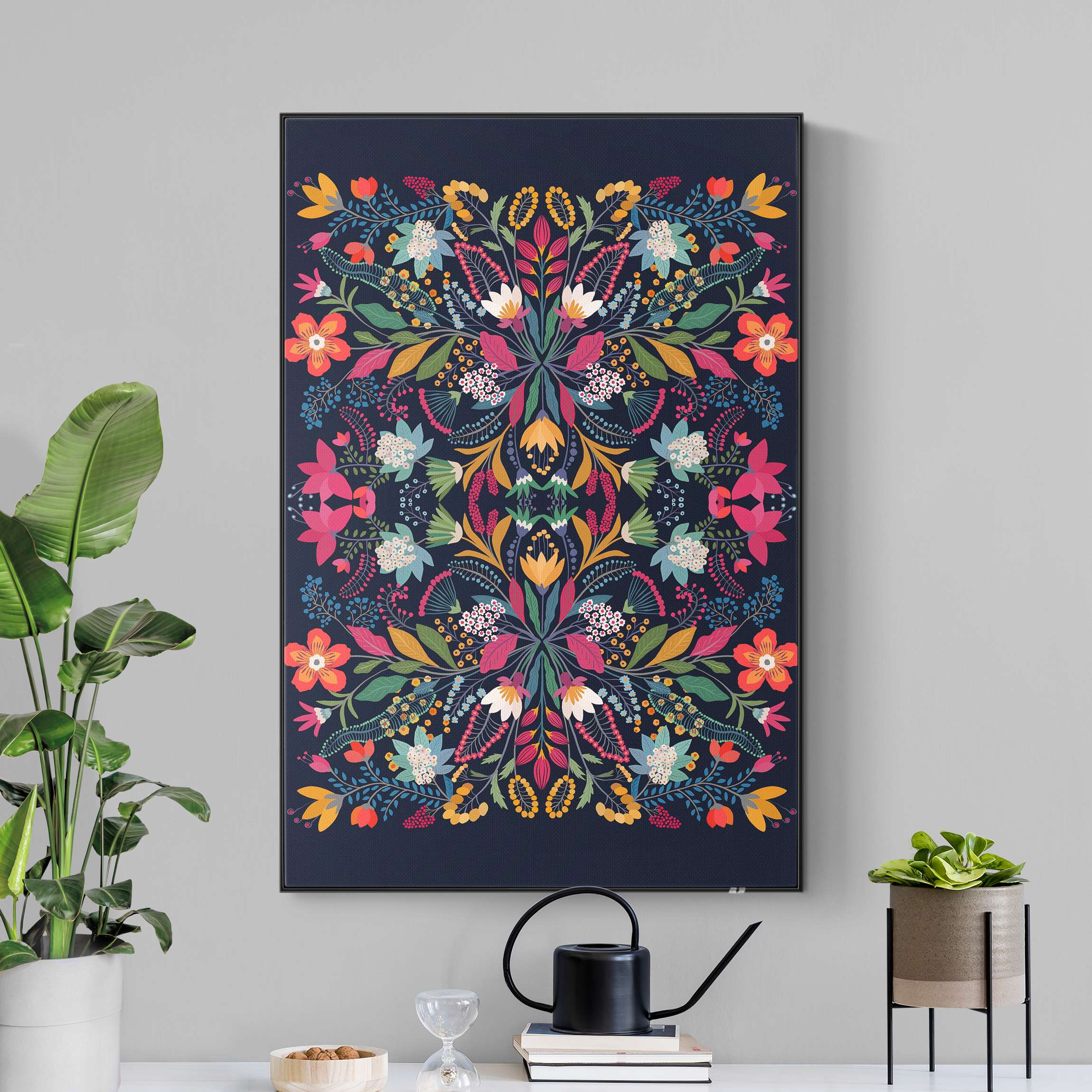 Akustik-Wechselbild Fridas Garten Illustration