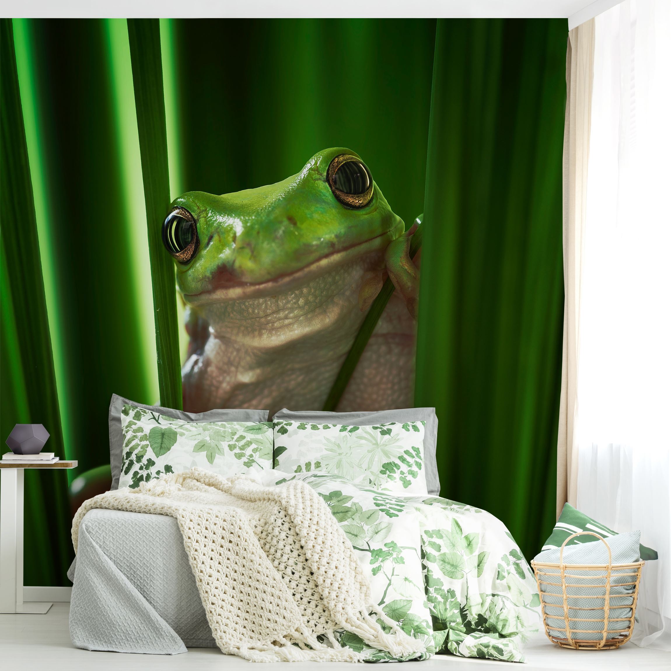 Fototapete Fröhlicher Frosch