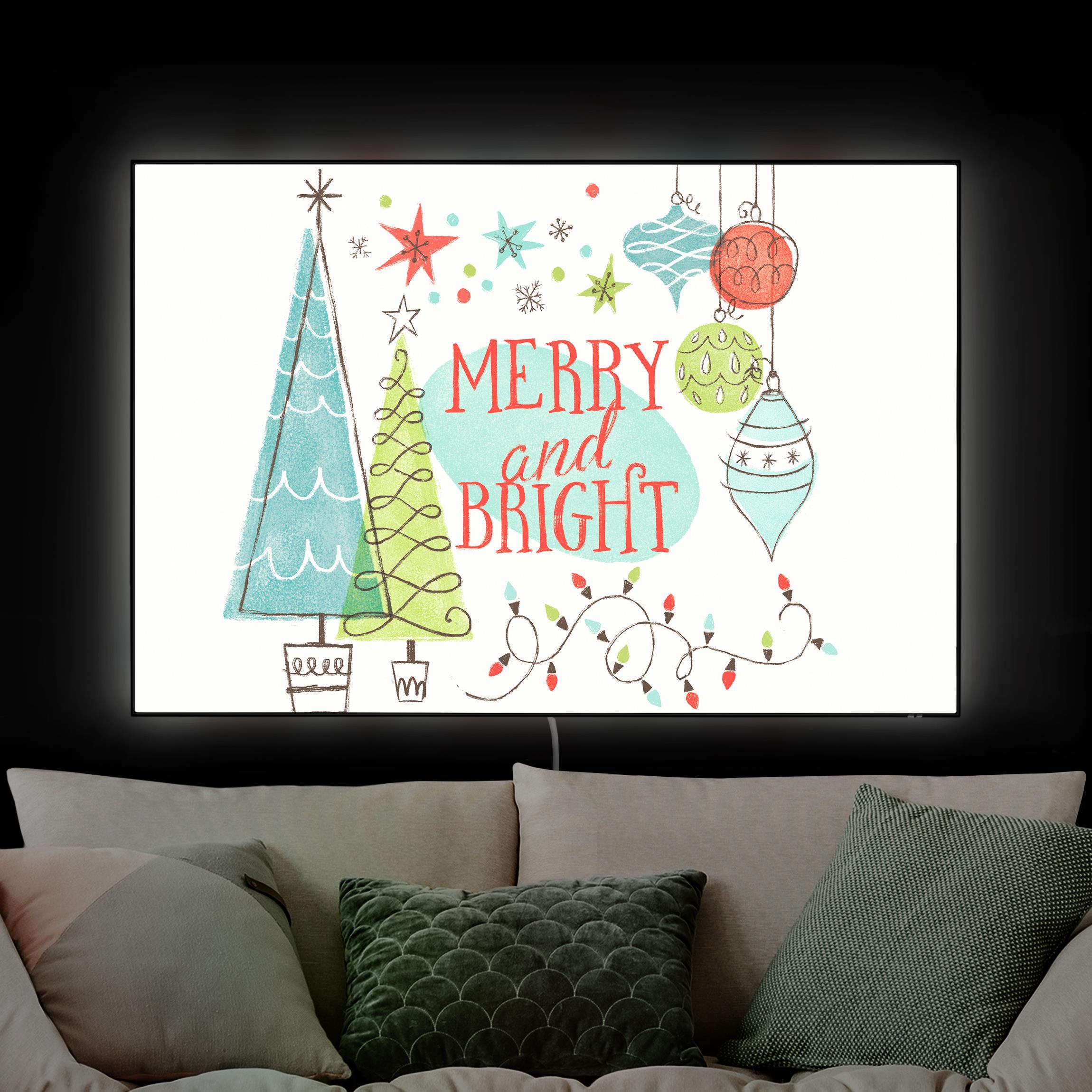 LED-Wechselbild Frohe und strahlende Weihnachten