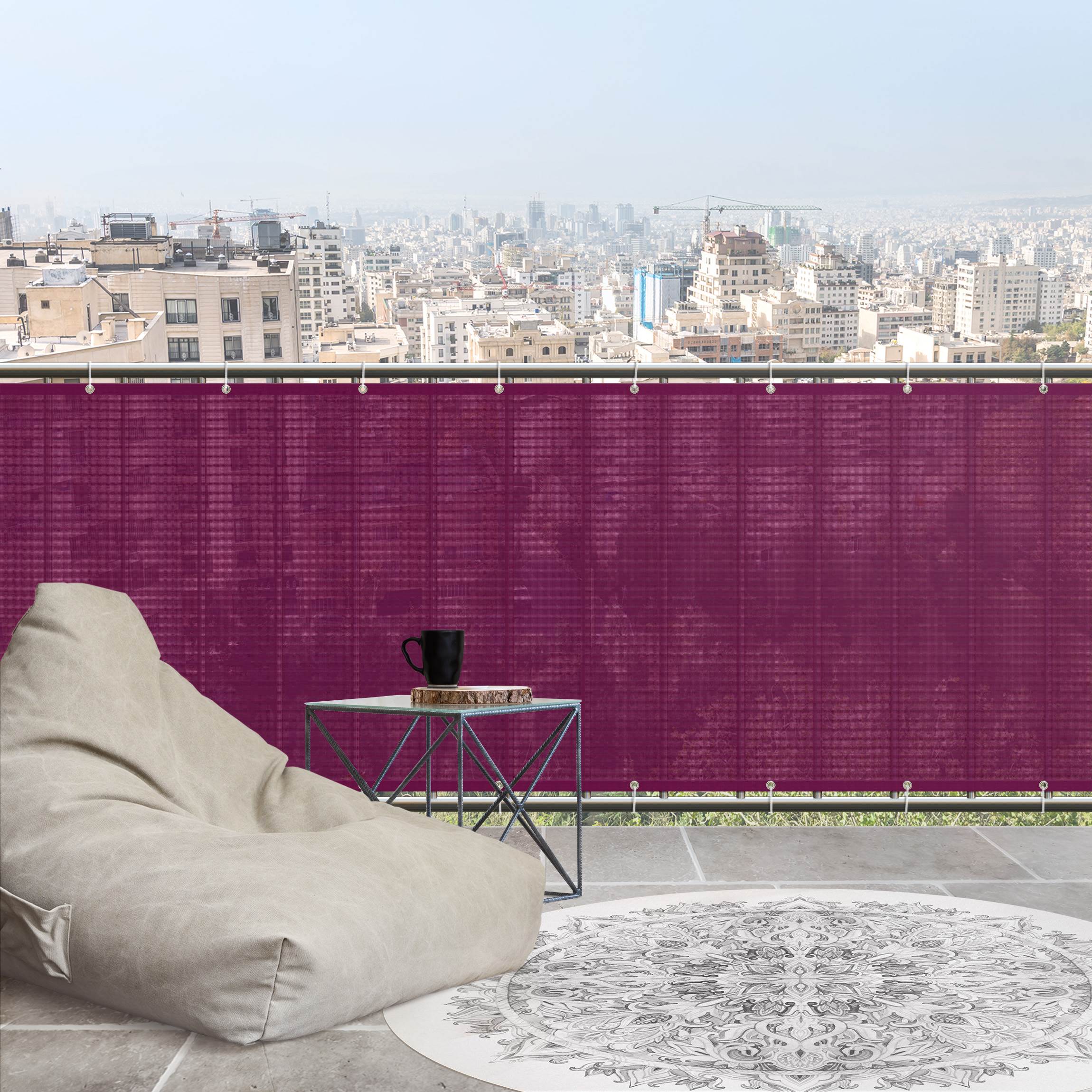 Balkon Sichtschutz Fuchsia