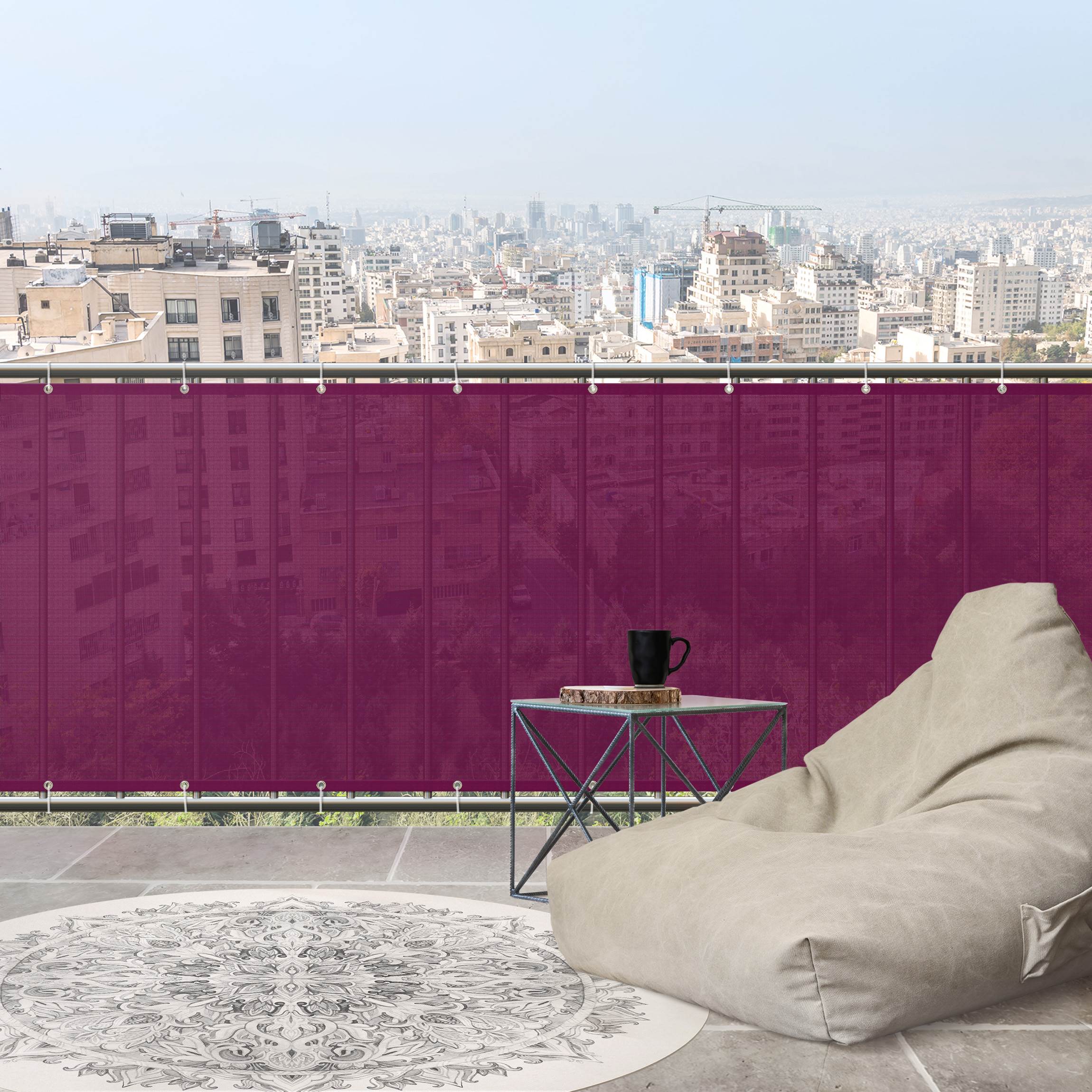 Balkon Sichtschutz Fuchsia