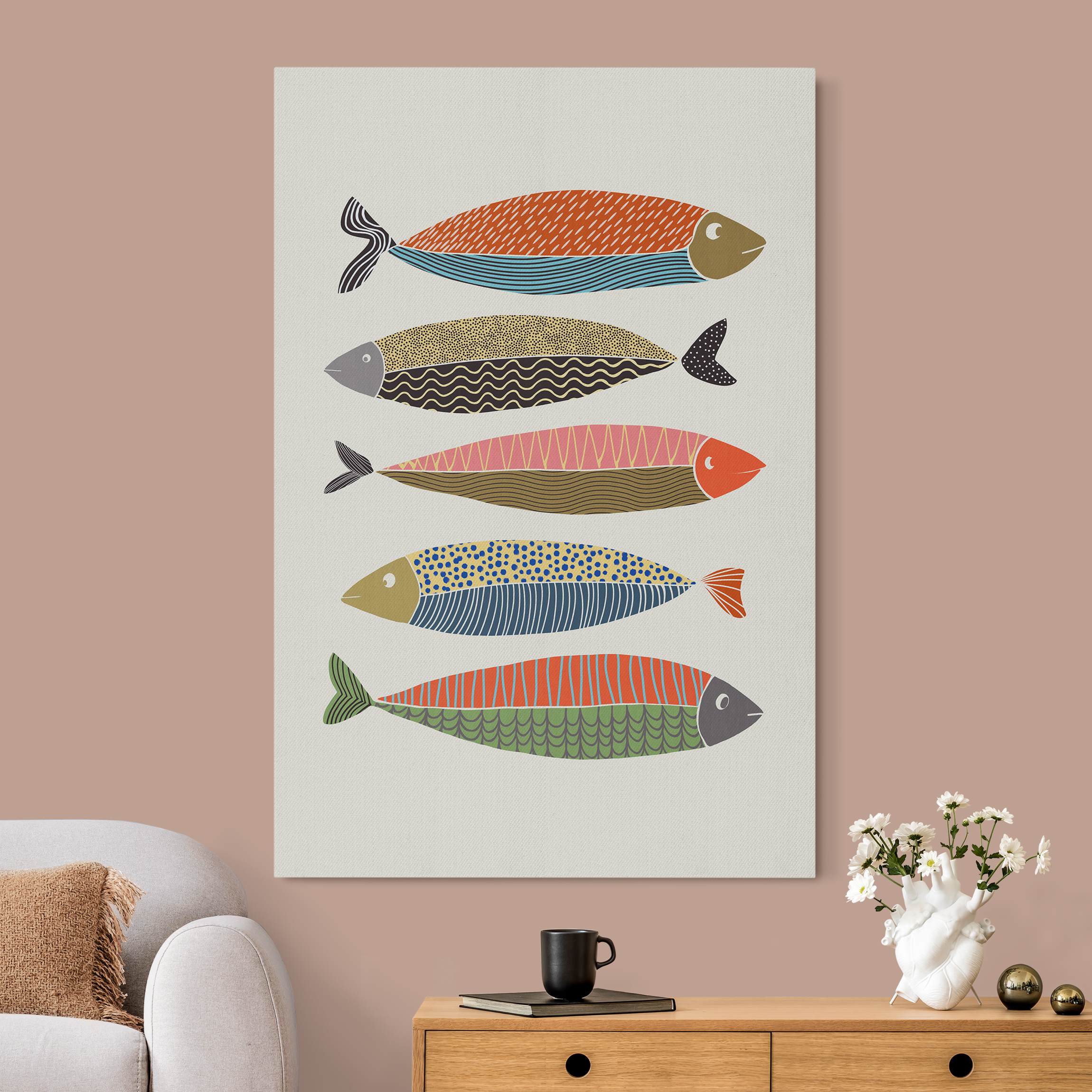 Akustikbild Fünf bunte Fische