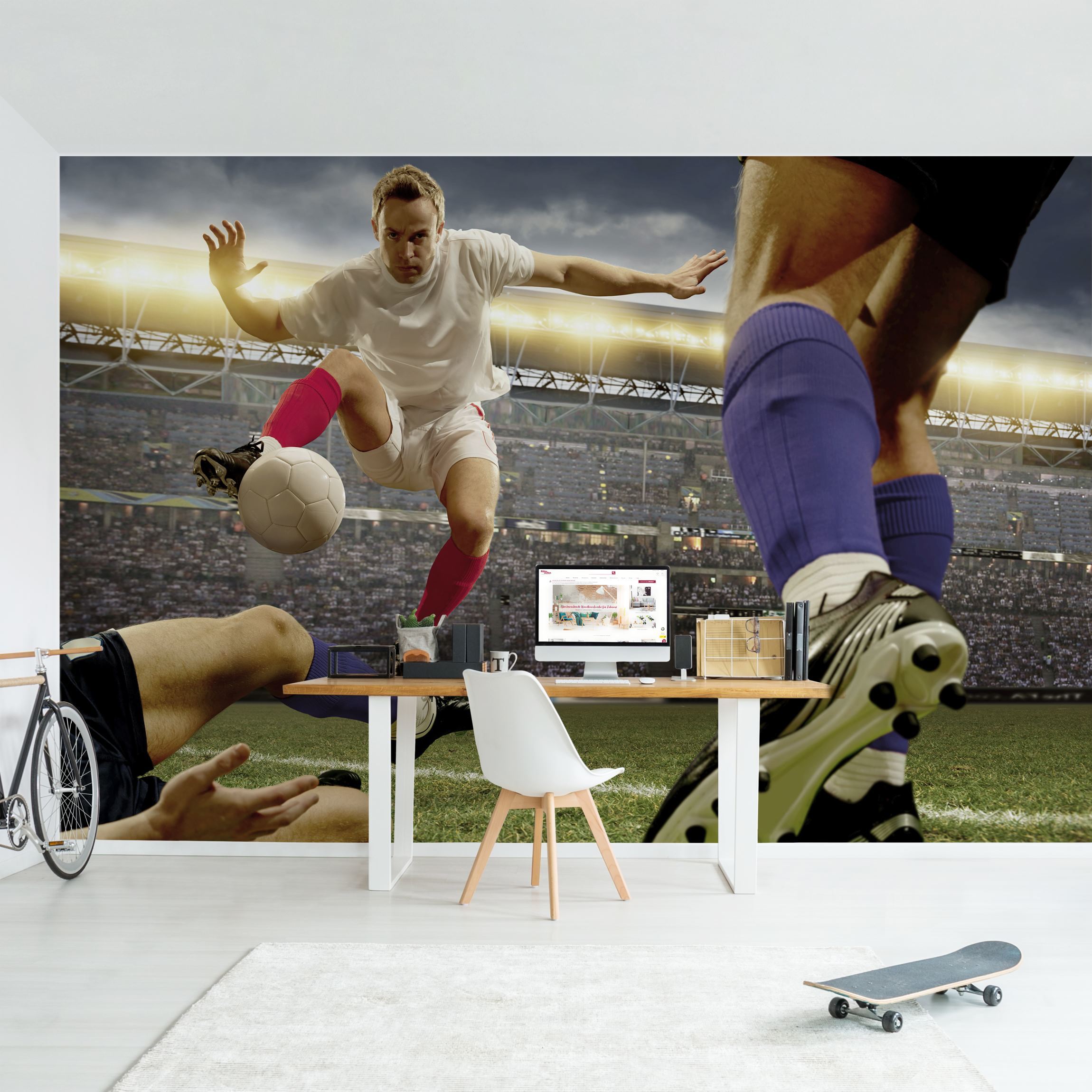 Fototapete Fußballtaktik