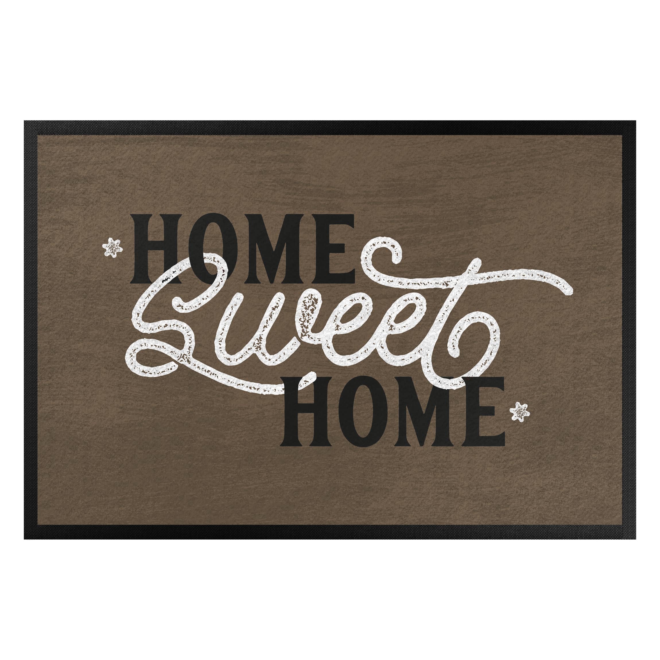 Fußmatte Home sweet home shabby brown