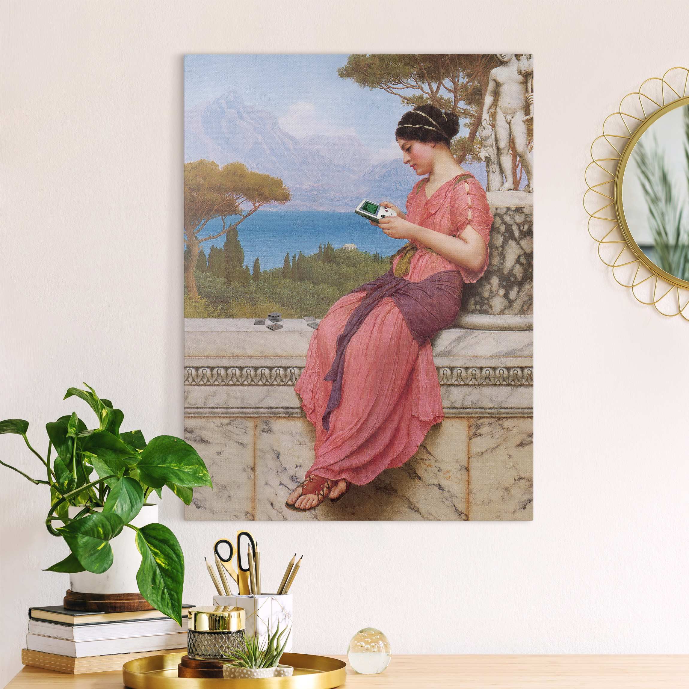 Leinwandbild Game-Boy-Liebe