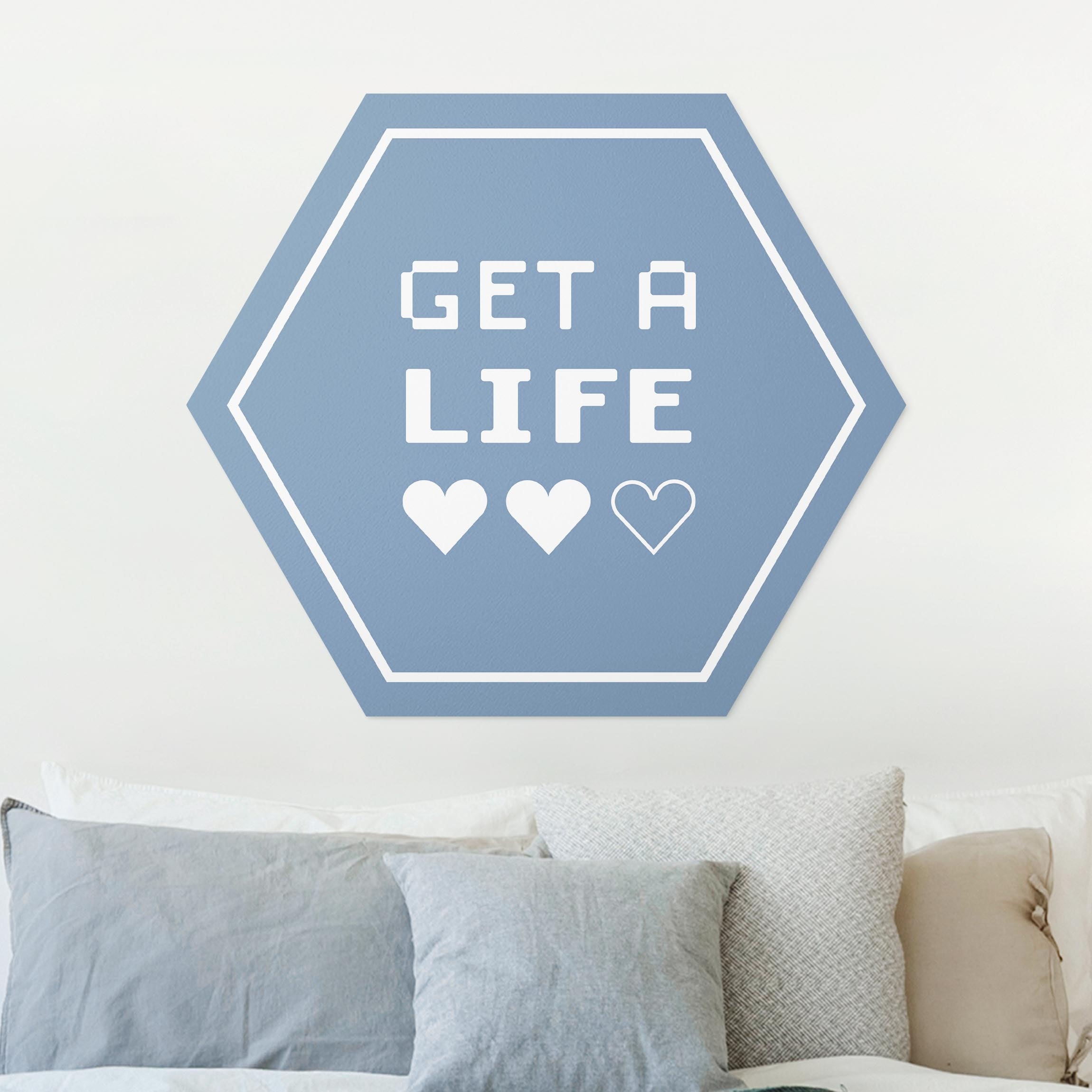 Hexagon-Forexbild Gaming Herzen Get A Life