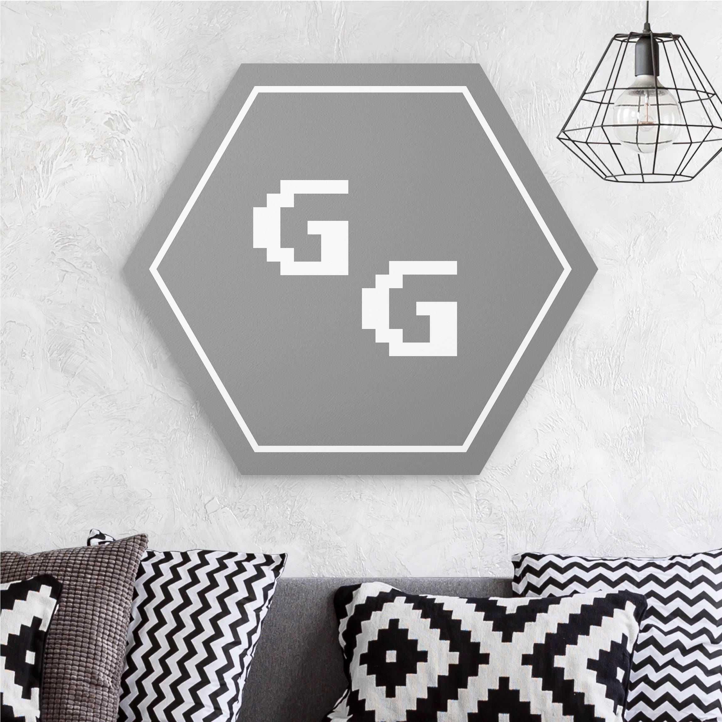 Hexagon-Forexbild Gaming Kürzel GG