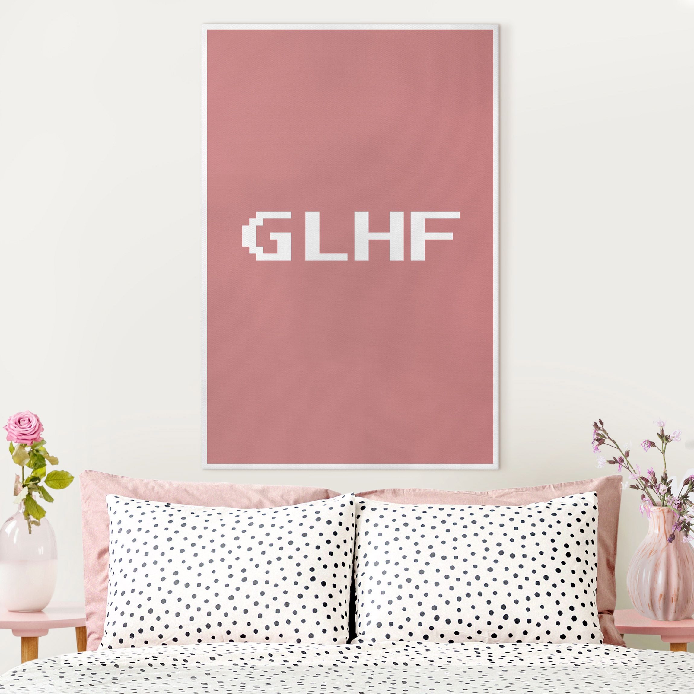 Leinwandbild Gaming Kürzel GLHF