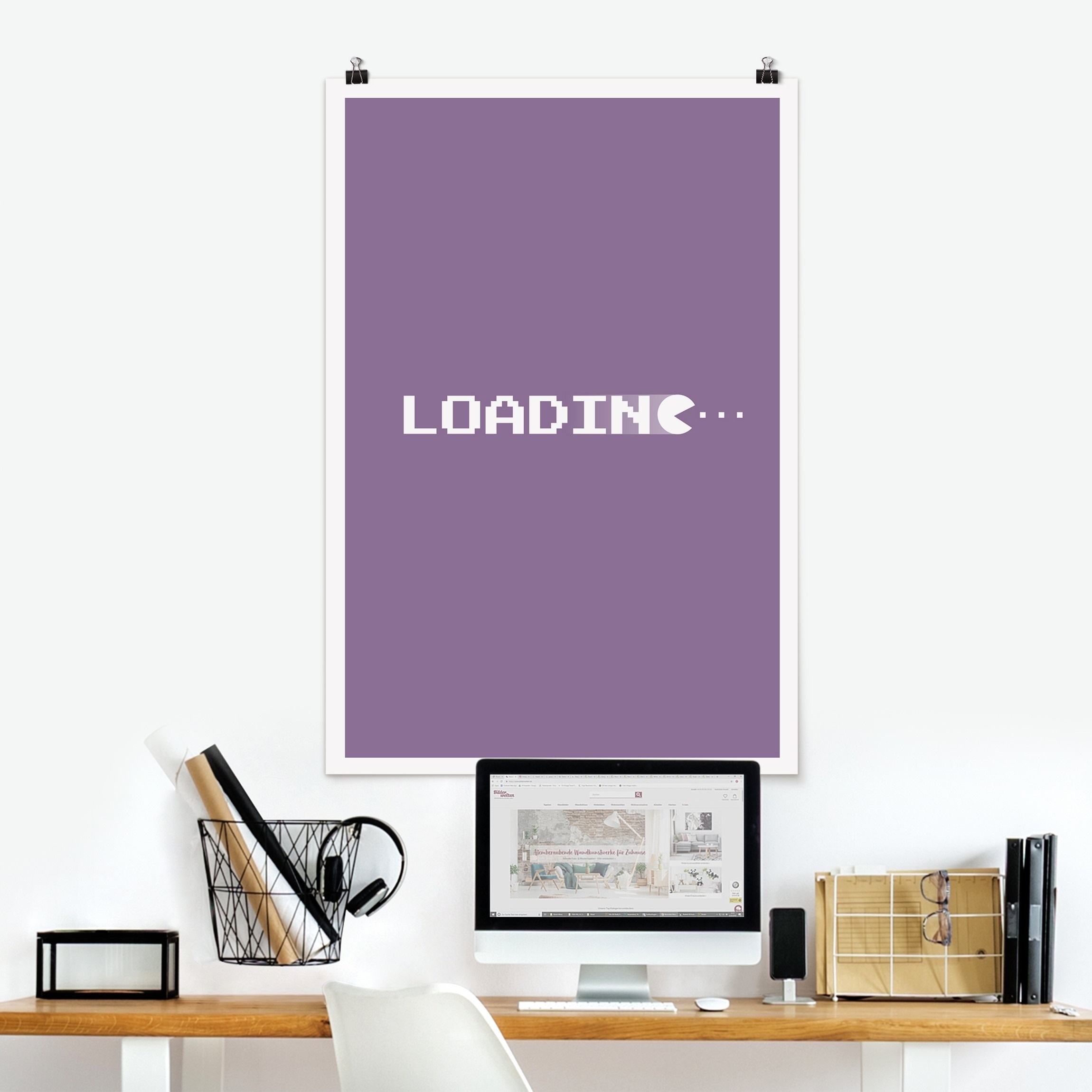 Poster Gaming Schrift Loading