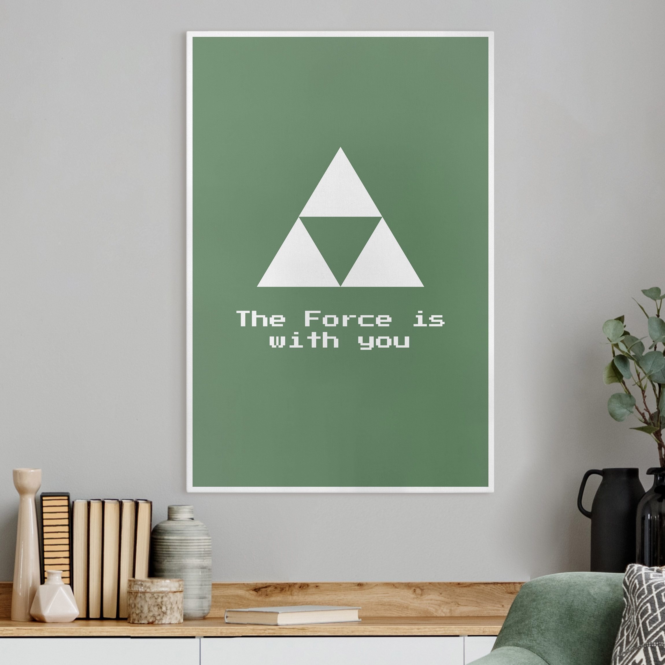 Leinwandbild Gaming Symbol The Force is with You