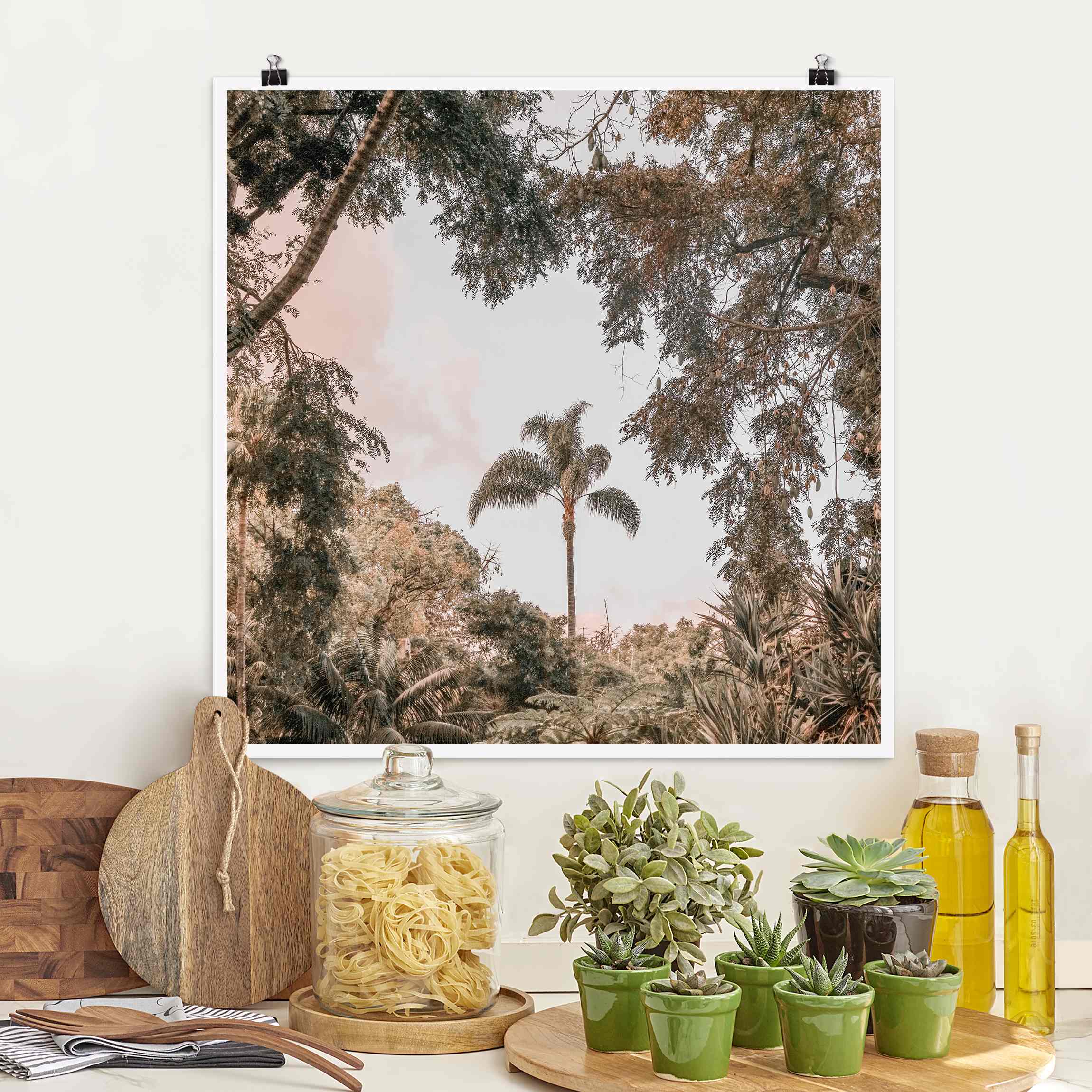 Poster Garten auf Madeira