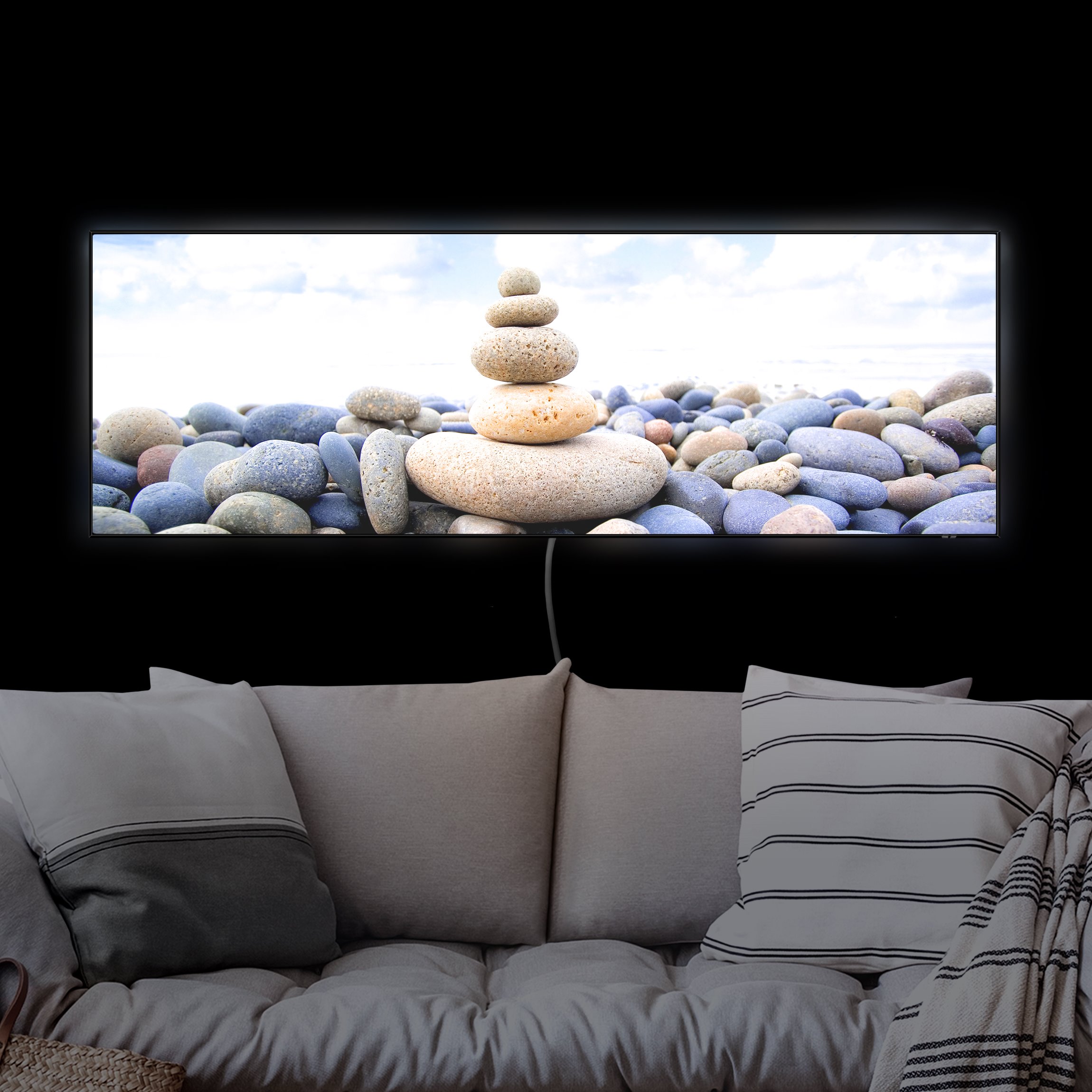 LED-Wechselbild Garten Eden