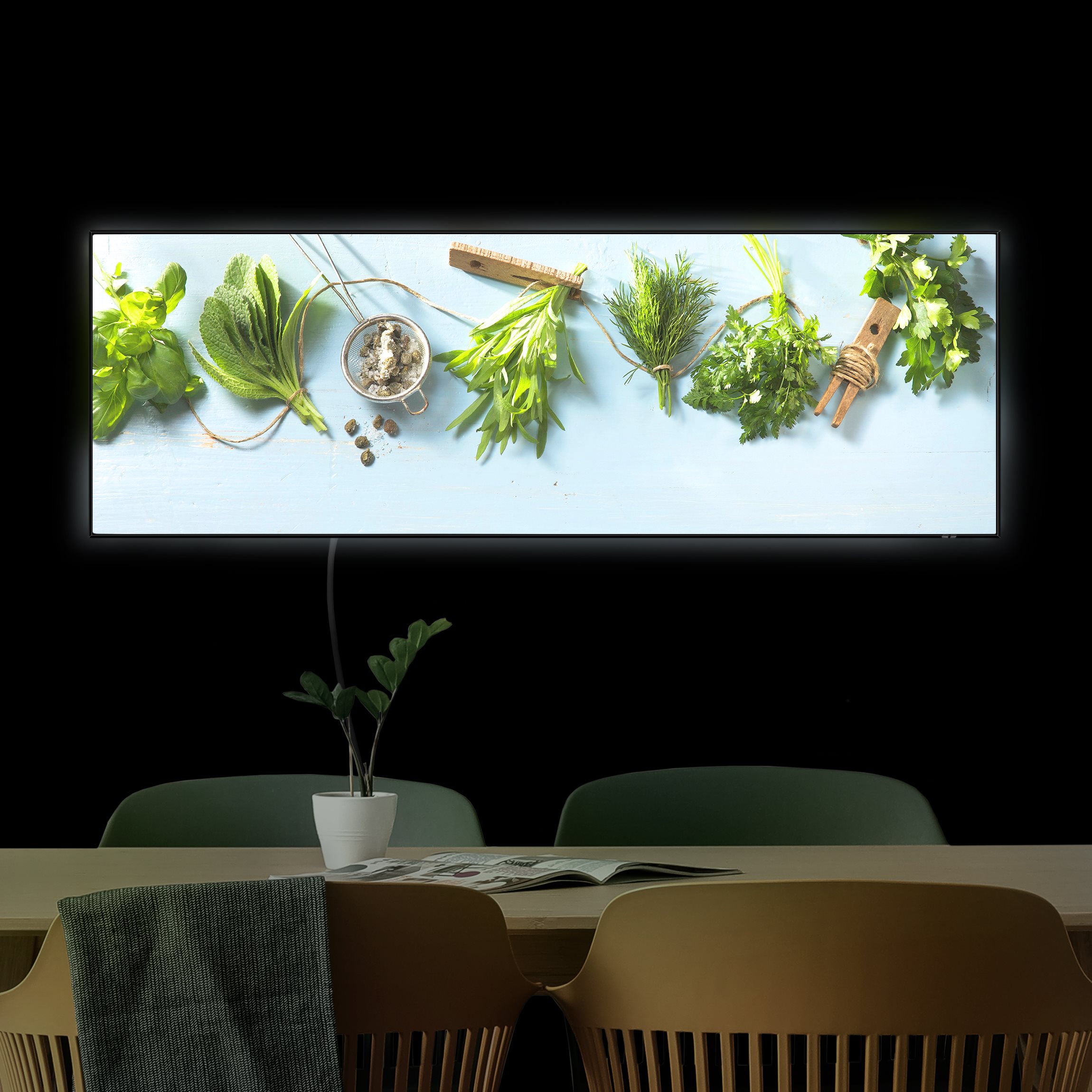 LED-Wechselbild Gebündelte Kräuter
