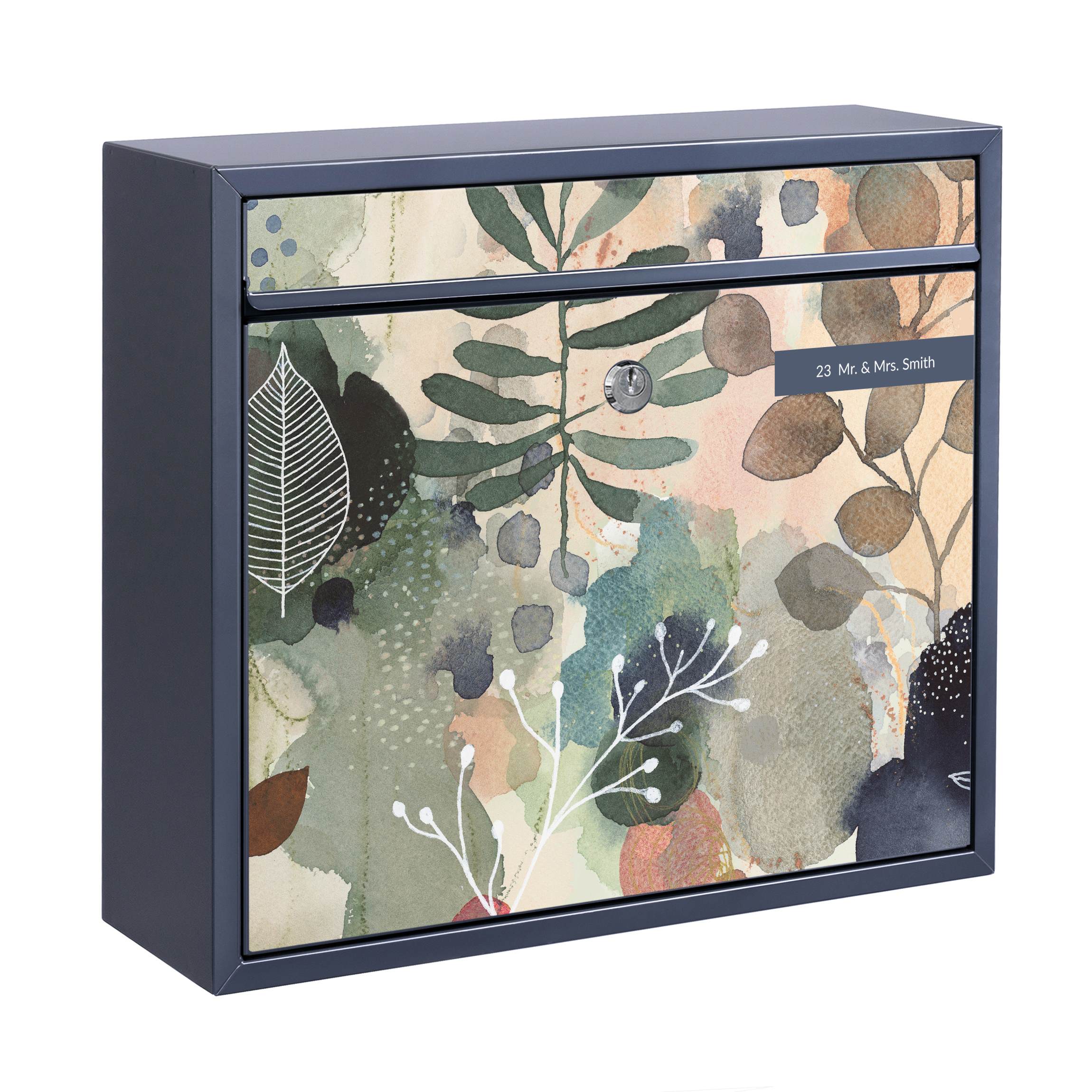 Briefkasten mit eigenem Text Gedeihen und fließen