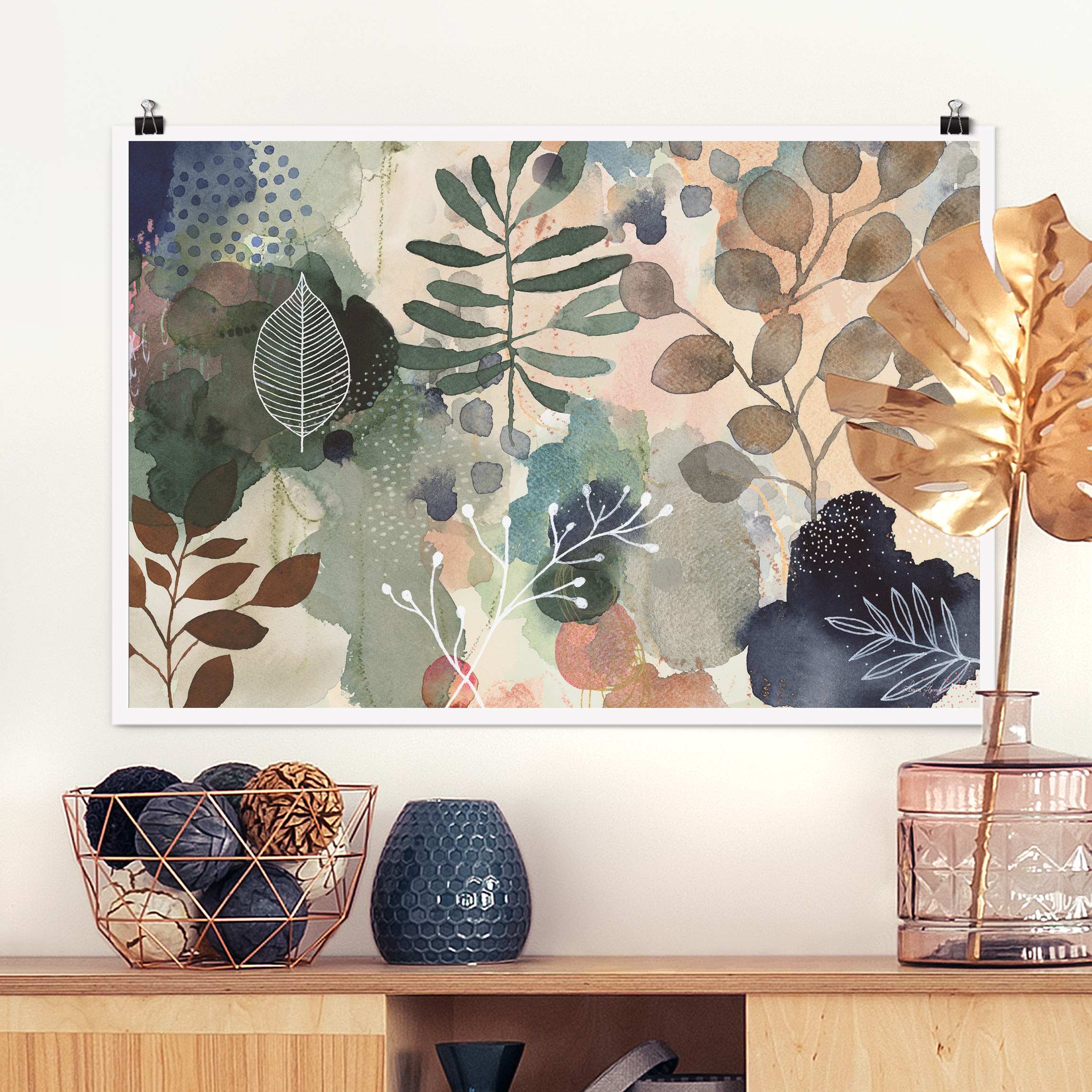 Poster Gedeihen und fließen