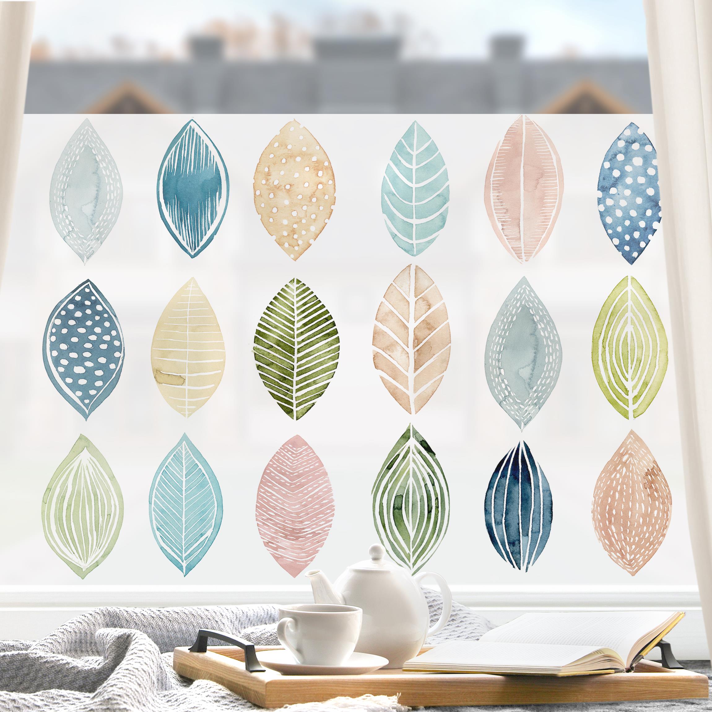 Fensterfolie Gemusterte Blätter I
