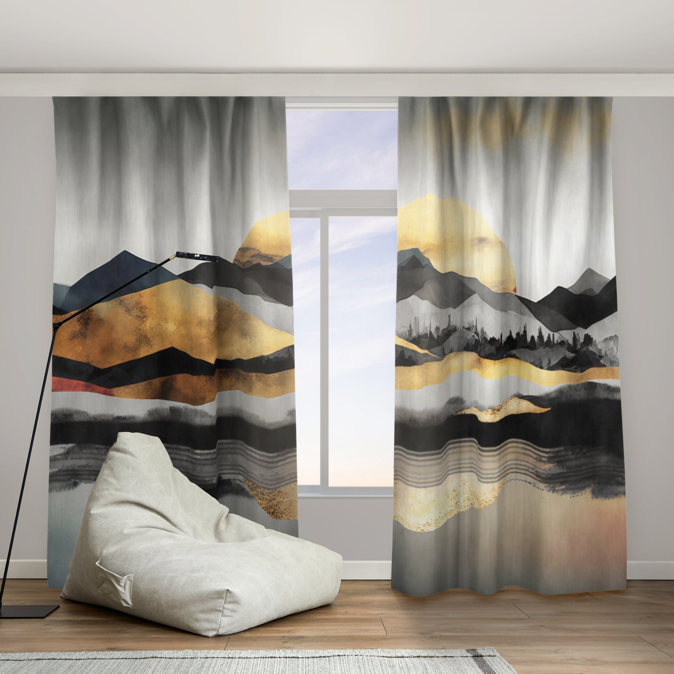 Vorhang Geometrische Landschaft