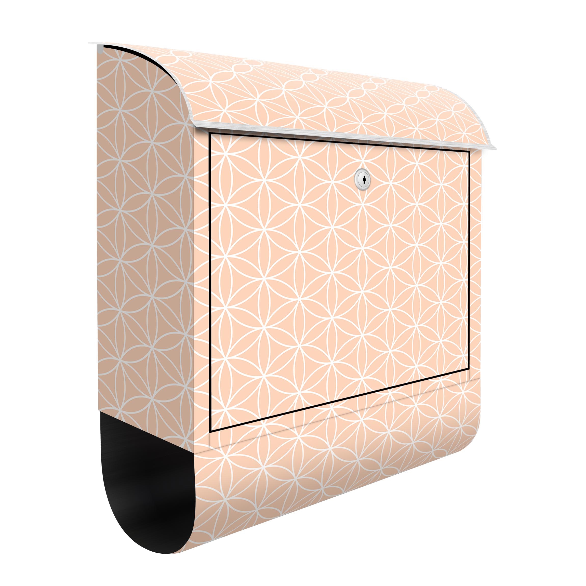 Briefkasten Geometrisches Muster runde Blumenstempel