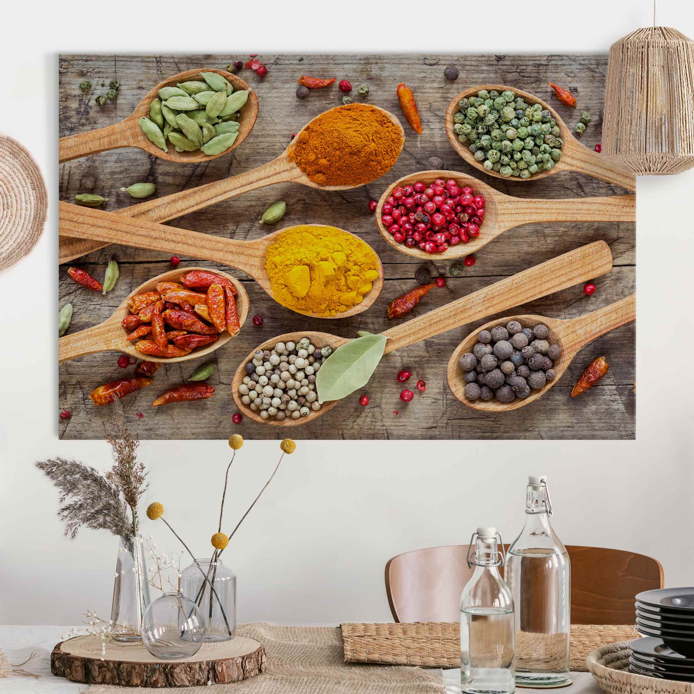 Akustikbild Gewürze auf Holzlöffel