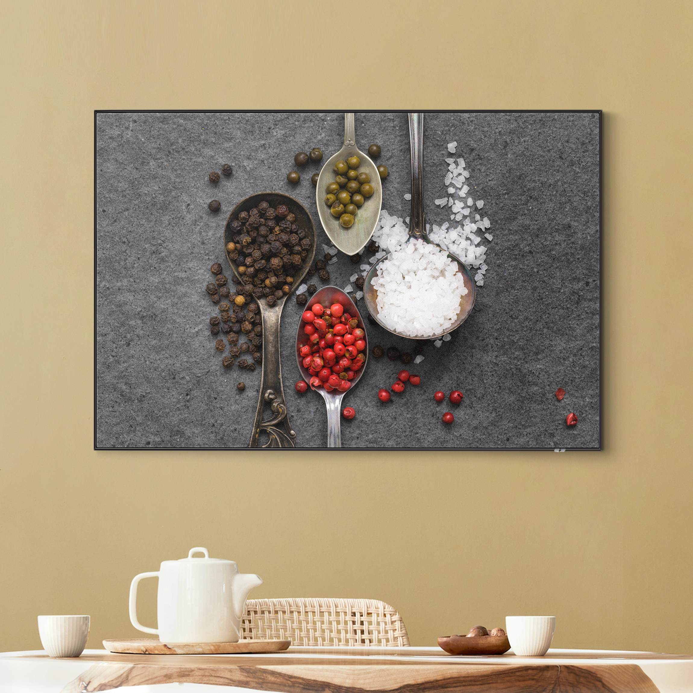 Wechselbild Gewürze in Antiklöffeln