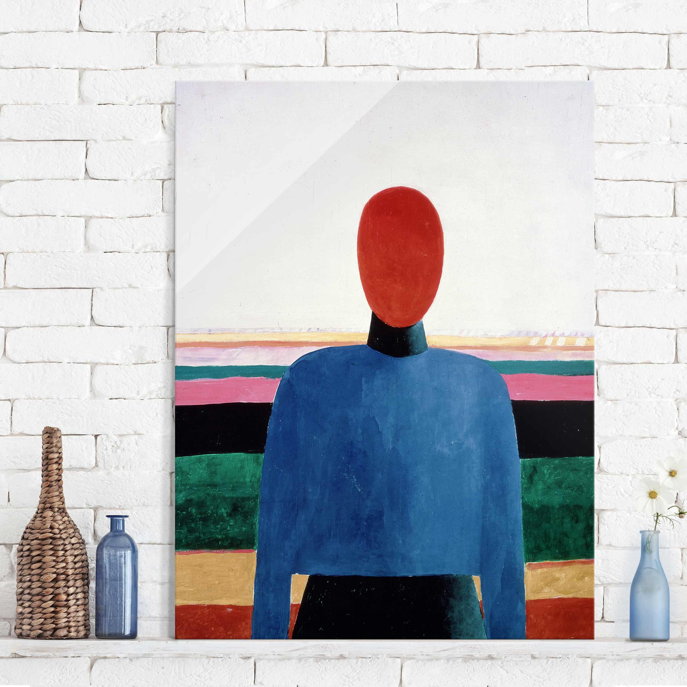 Glasbild Kunstdruck Kasimir Malewitsch - Weiblicher Torso II